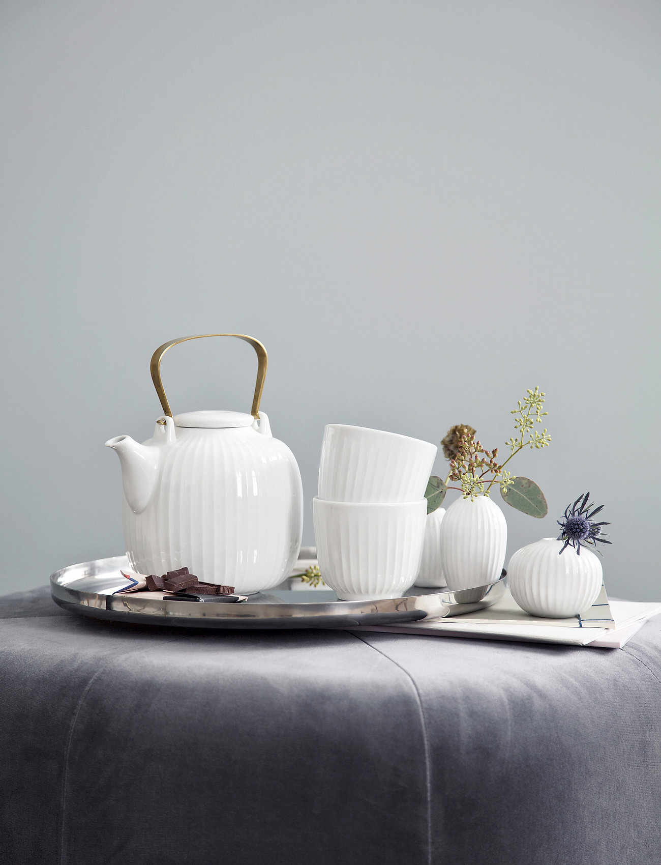Kähler - Hammershøi Teapot 1,2 l - shop by price - white - 2