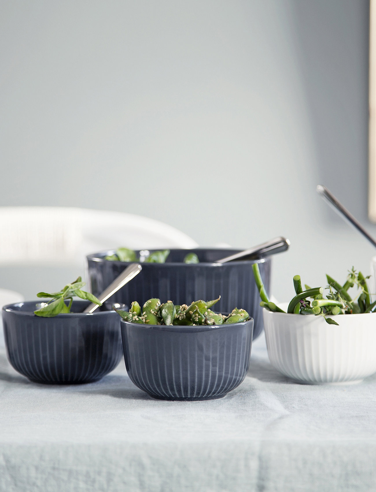Kähler Hammershøi Skål Ø12 cm, Ø12 cm, Blue, Skåle > Morgenmadsskåle, Unisex