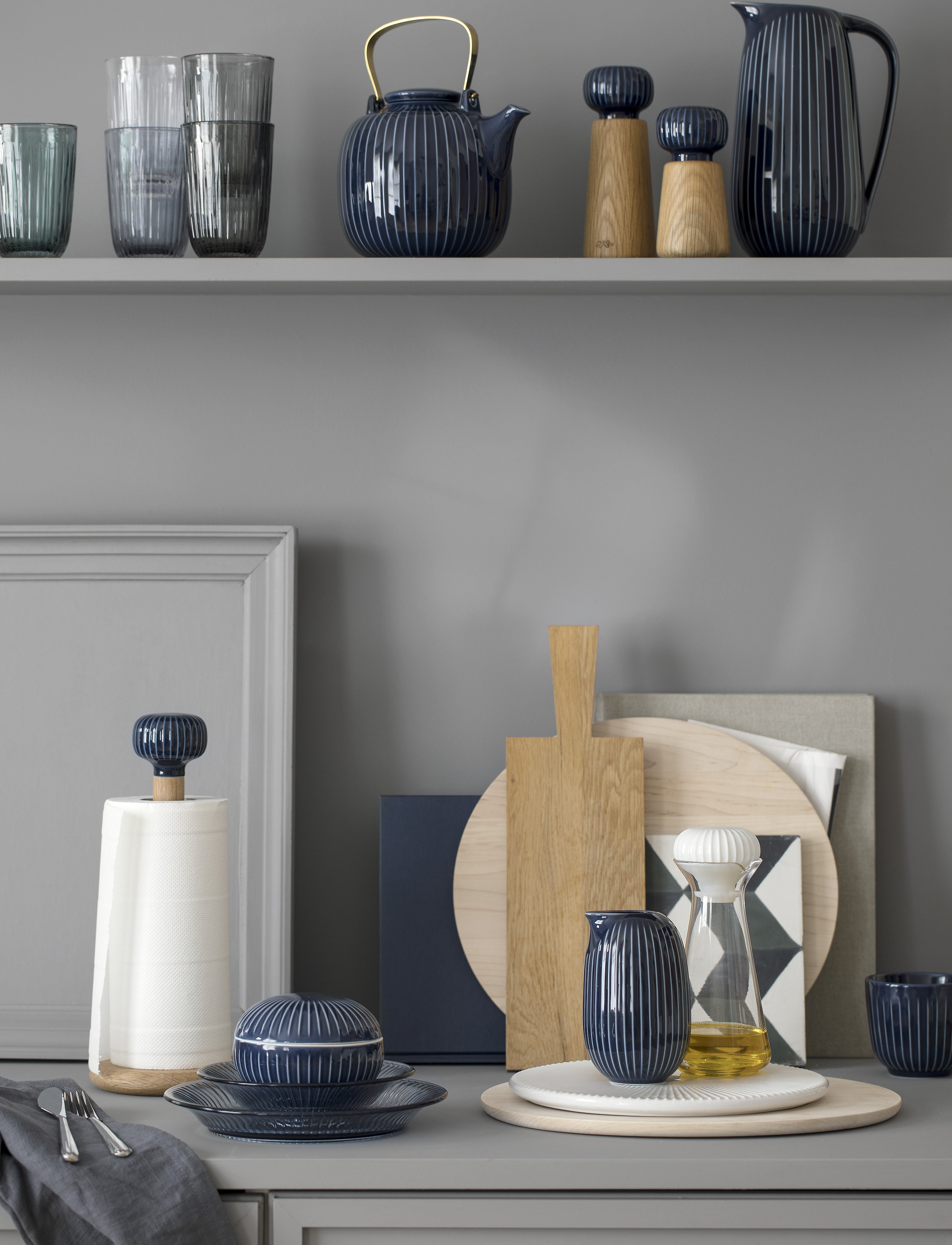 Kähler - Hammershøi Grinder - gewürzmühlen - indigo - 0