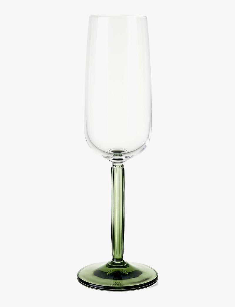 Kähler - Hammershøi Champagne Glass 24 cl green 2 pcs. - die niedrigsten preise - green - 1