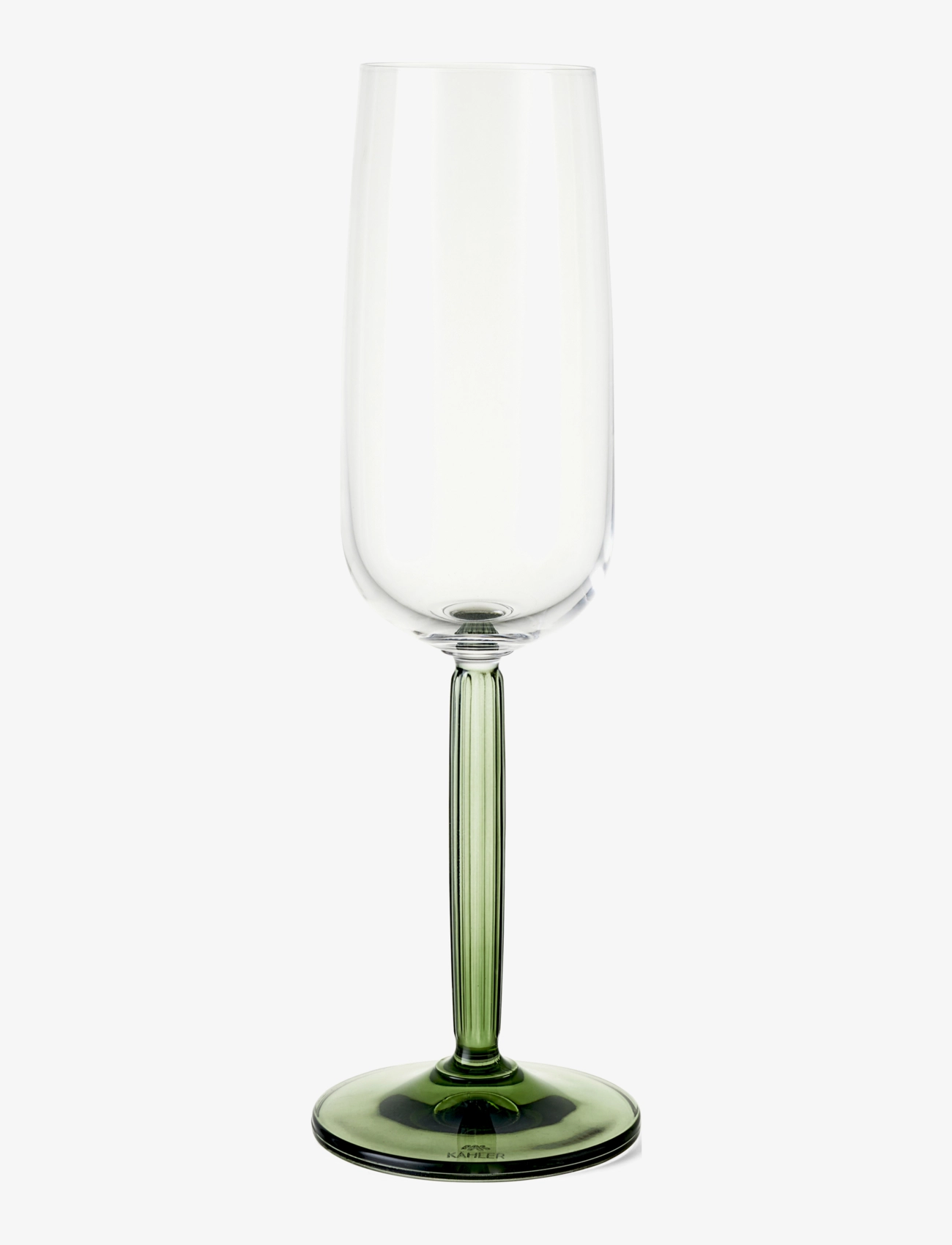 Kähler - Hammershøi Champagne Glass 24 cl green 2 pcs. - coupes à champagne - green - 2