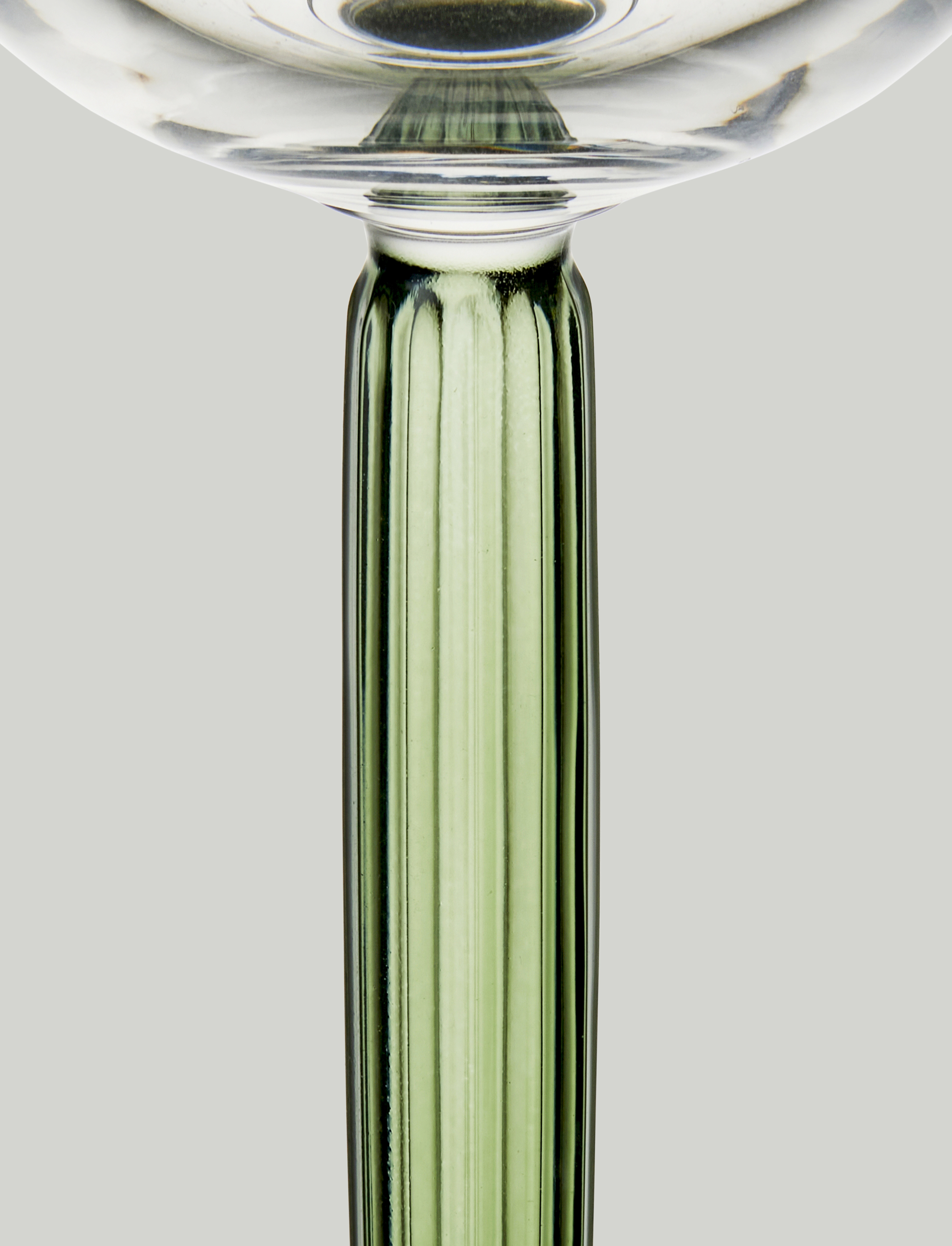 Kähler Hammershøi Champagneglas 24 cl grøn 2 stk. - Konfirmation - GREEN / green