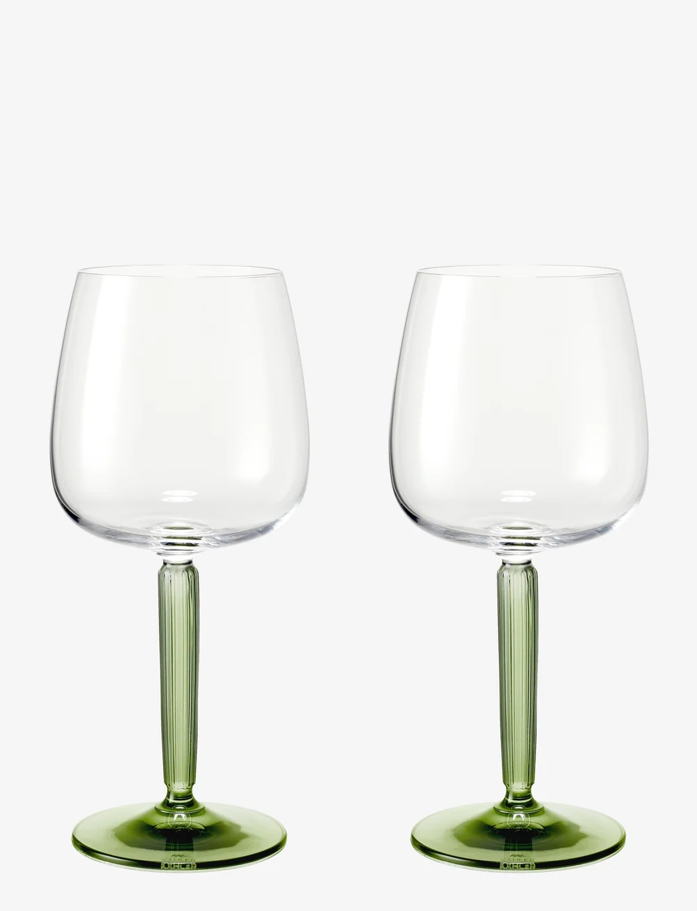 Kähler - Hammershøi Red Wine Glass 49 cl green 2 pcs. - punase veini pokaalid - green - 0