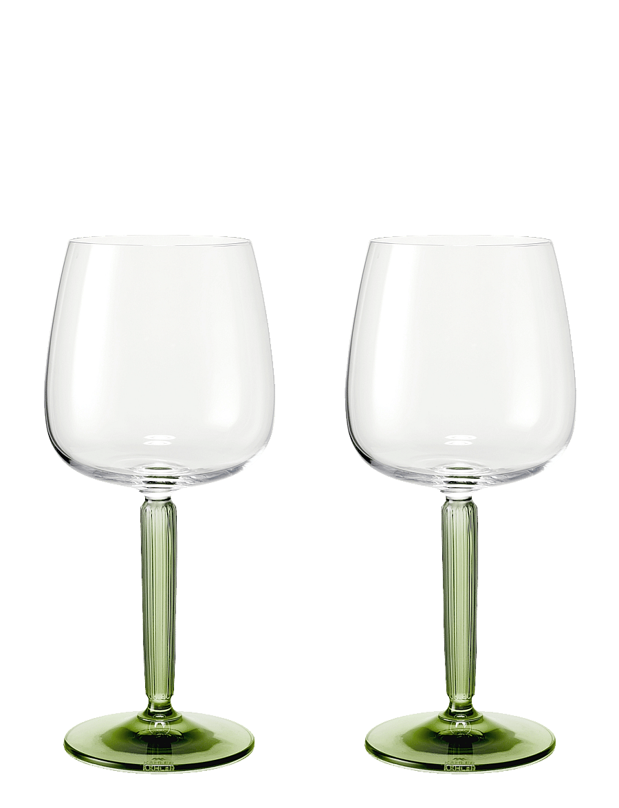 Kähler - Hammershøi Red Wine Glass 49 cl green 2 pcs. - rotweingläser - green - 1