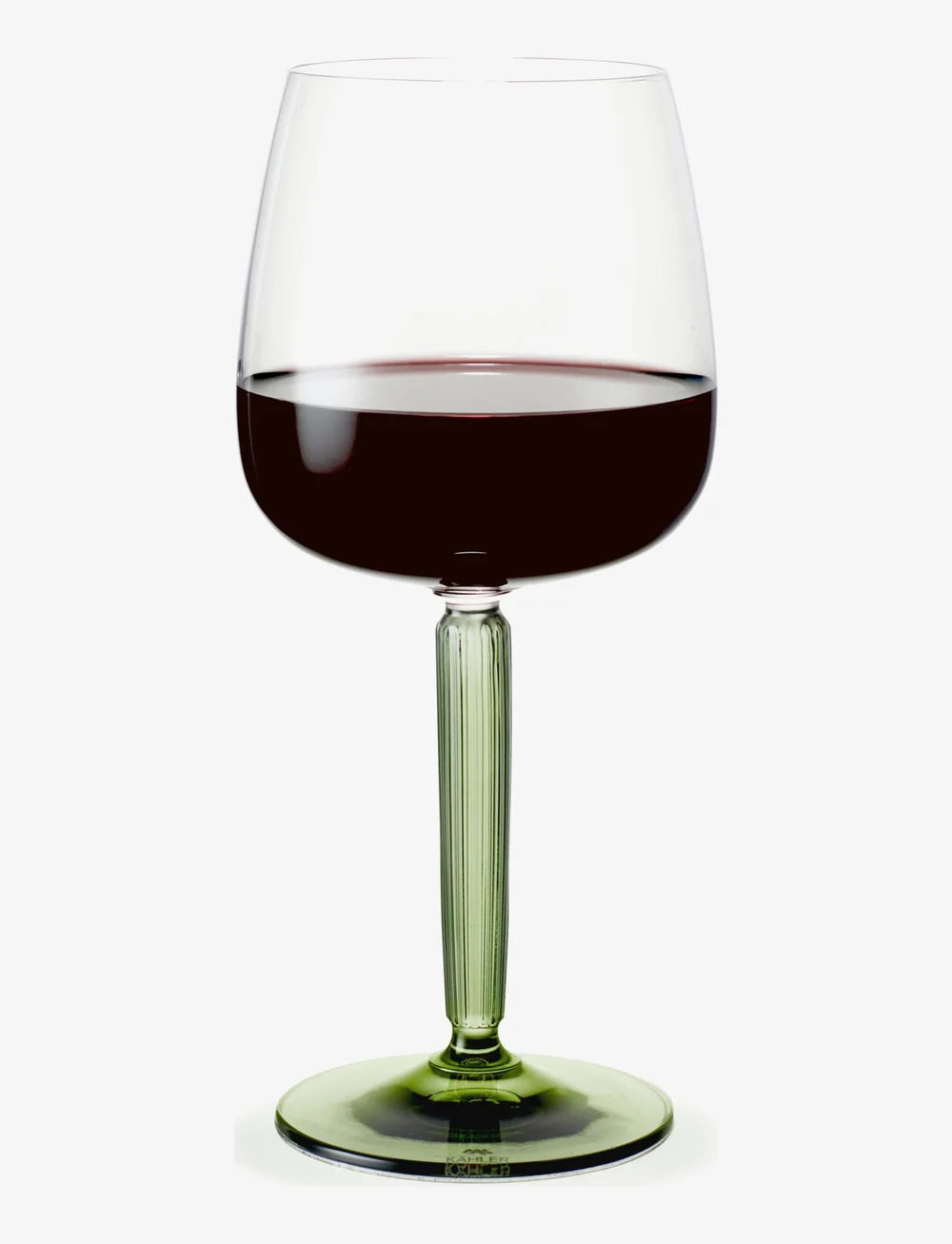 Kähler - Hammershøi Red Wine Glass 49 cl green 2 pcs. - punase veini pokaalid - green - 2