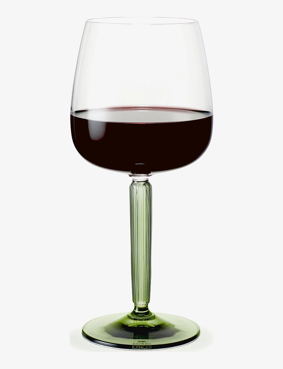 Kähler - Hammershøi Red Wine Glass 49 cl green 2 pcs. - rotweingläser - green - 3