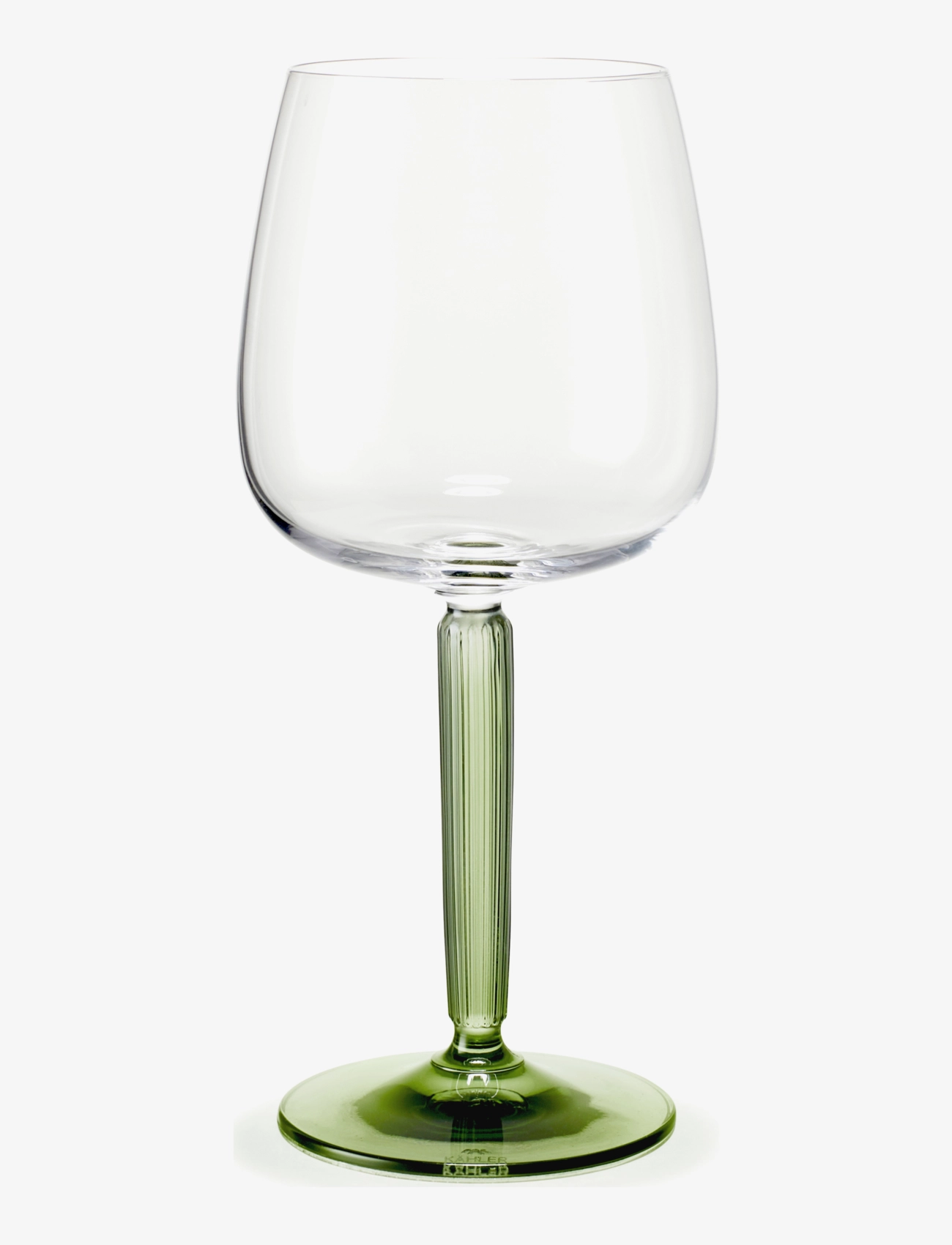 Kähler - Hammershøi Red Wine Glass 49 cl green 2 pcs. - kieliszki do czerwonego wina - green - 2