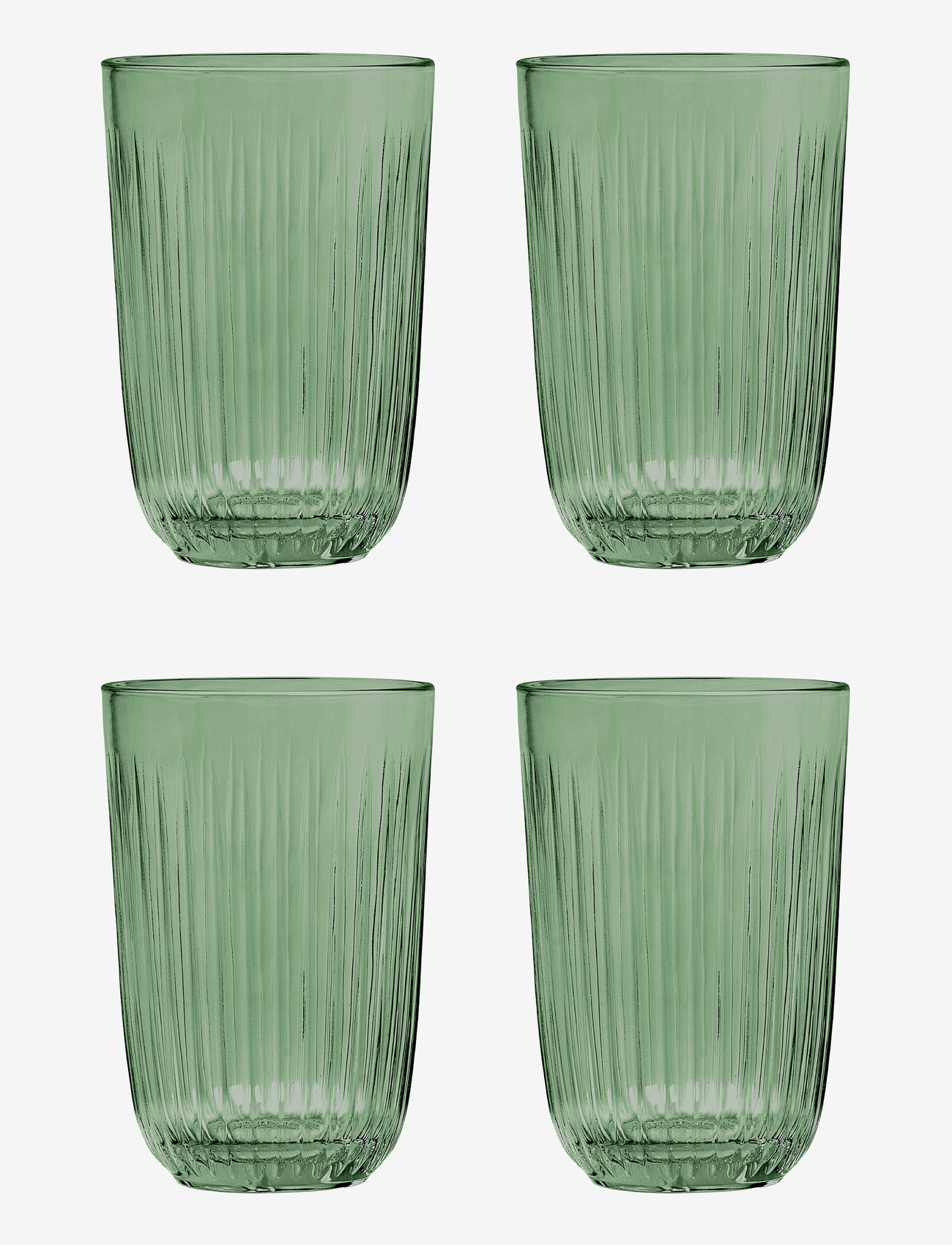 Kähler - Hammershøi Vattenglas 37 cl grön 4 st. - dricksglas - green - 0