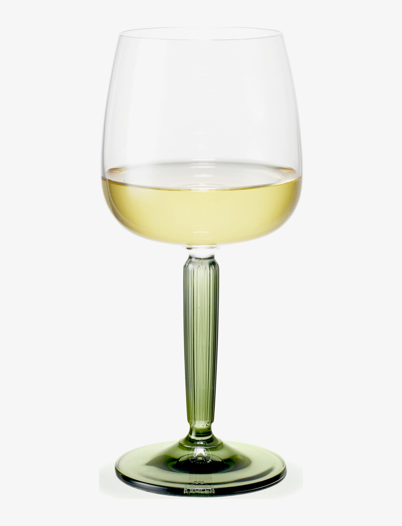 Kähler - Hammershøi White Wine Glass 35 cl green 2 pcs. - white wine glasses - green - 2