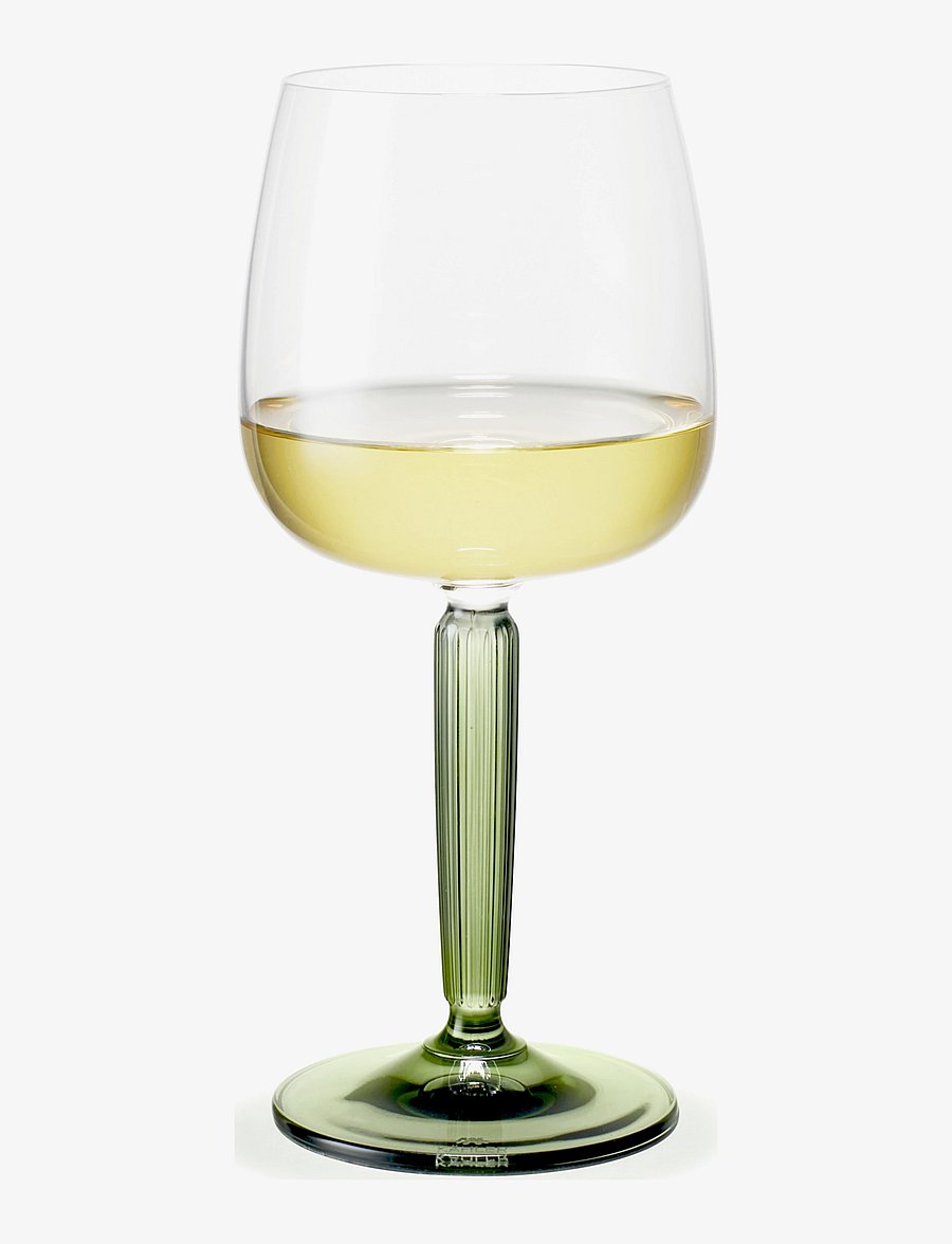 Kähler - Hammershøi White Wine Glass 35 cl green 2 pcs. - weißweingläser - green - 2