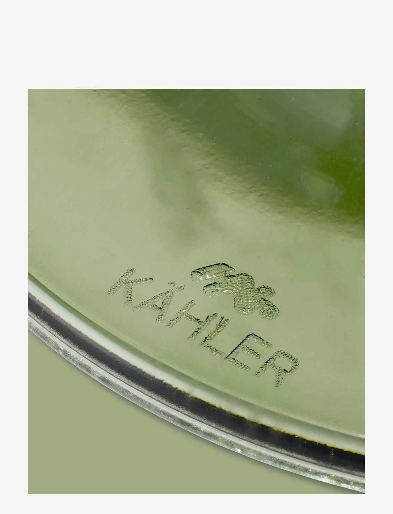 Kähler - Hammershøi White Wine Glass 35 cl green 2 pcs. - white wine glasses - green - 3