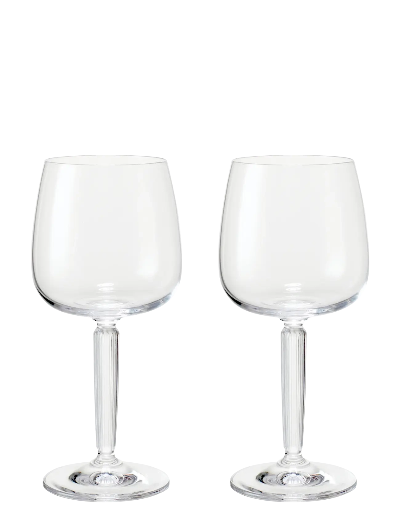 Kähler Hammershøi Hvidvinsglas 35 Cl Klar 2 Stk., cl, Wine Glass, Nackt - White Glasses, Homeware