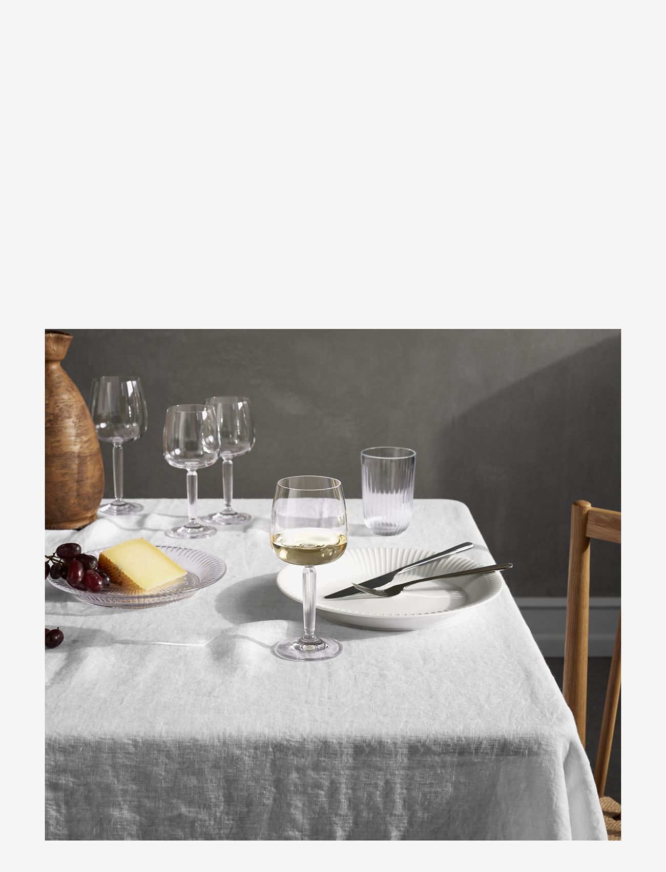 Kähler - Hammershøi Hvidvinsglas 35 cl klar 2 stk. - hvidvinsglas - clear - 4