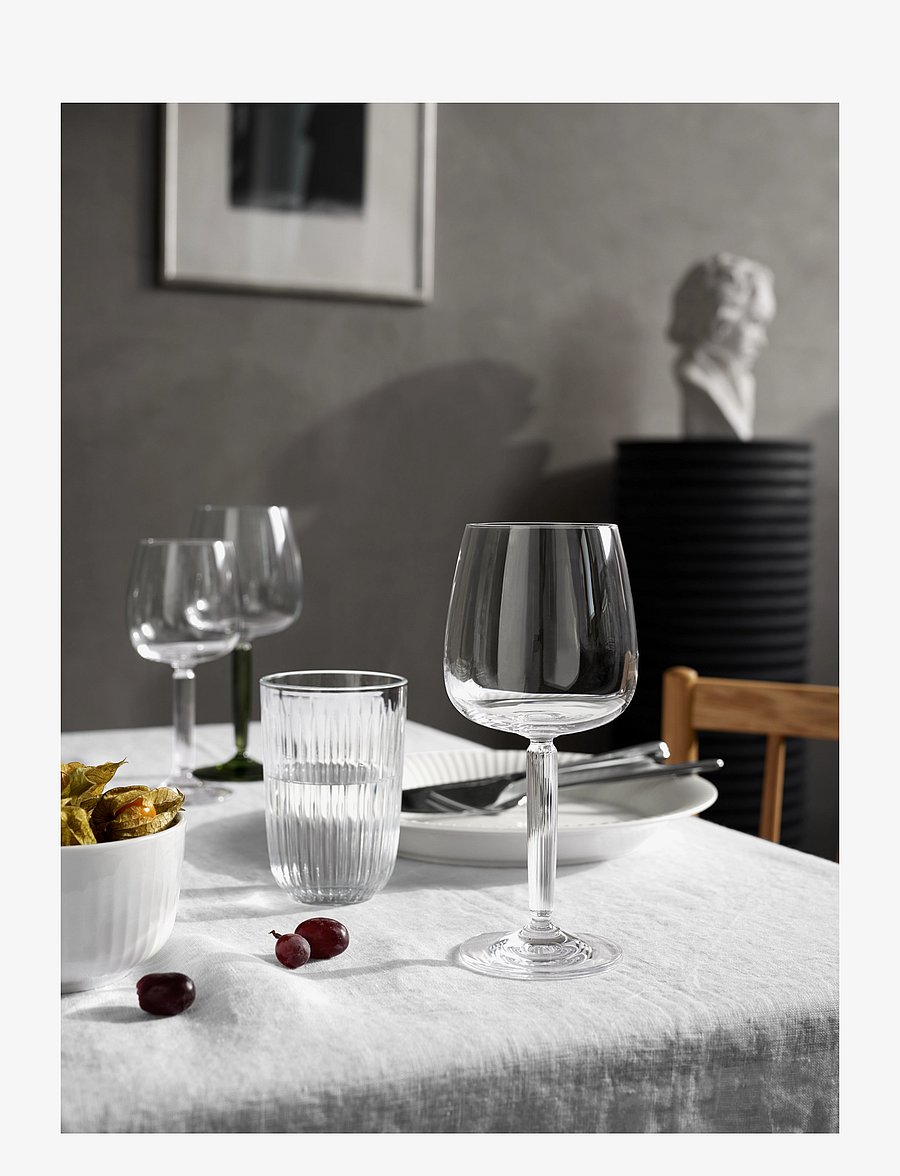 Kähler - Hammershøi White Wine Glass 35 cl clear 2 pcs. - weißweingläser - clear - 5