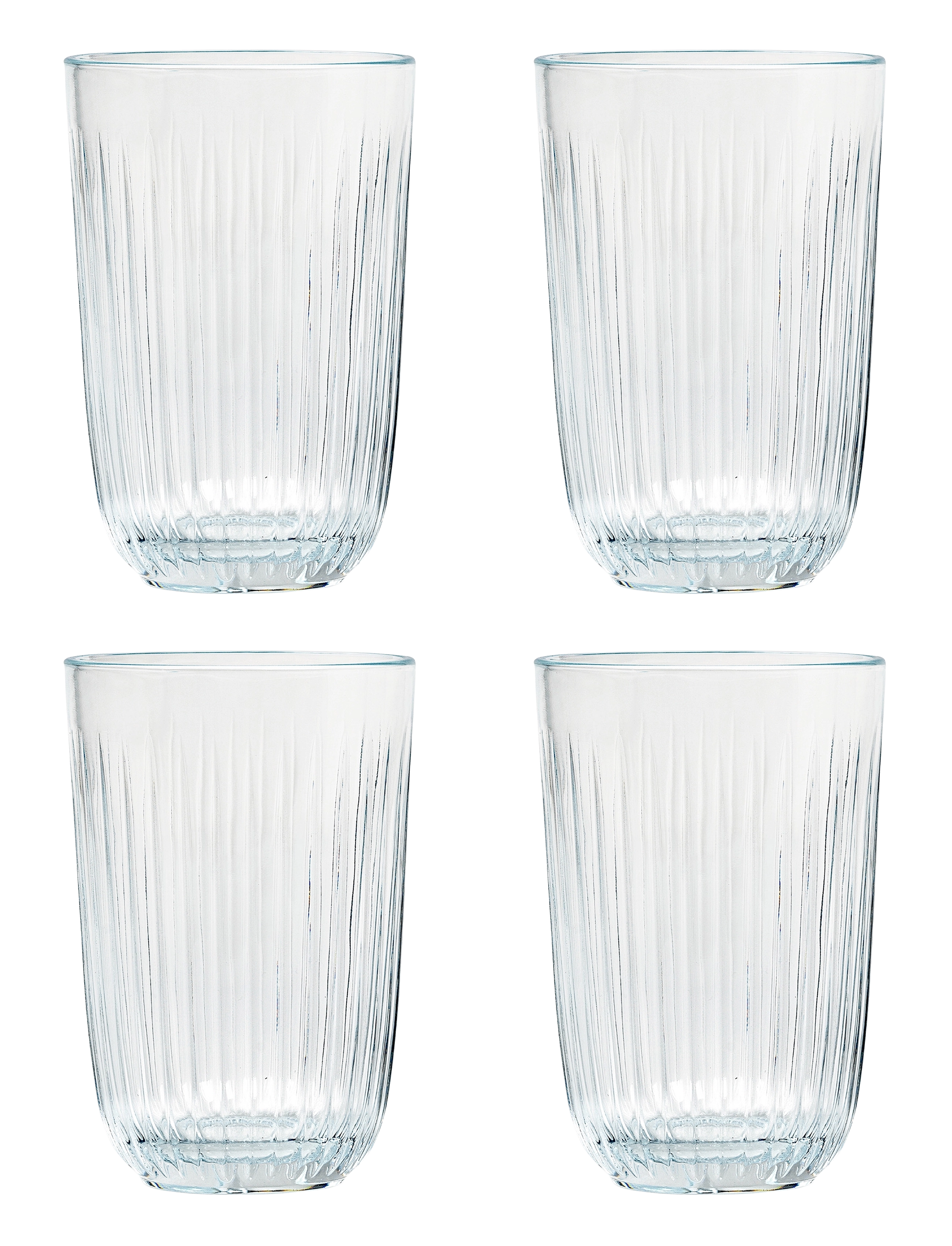 Kähler Hammershøi Vandglas 37 Cl Klar 4 Stk., cl, Glass, Nackt - Drinking Homeware