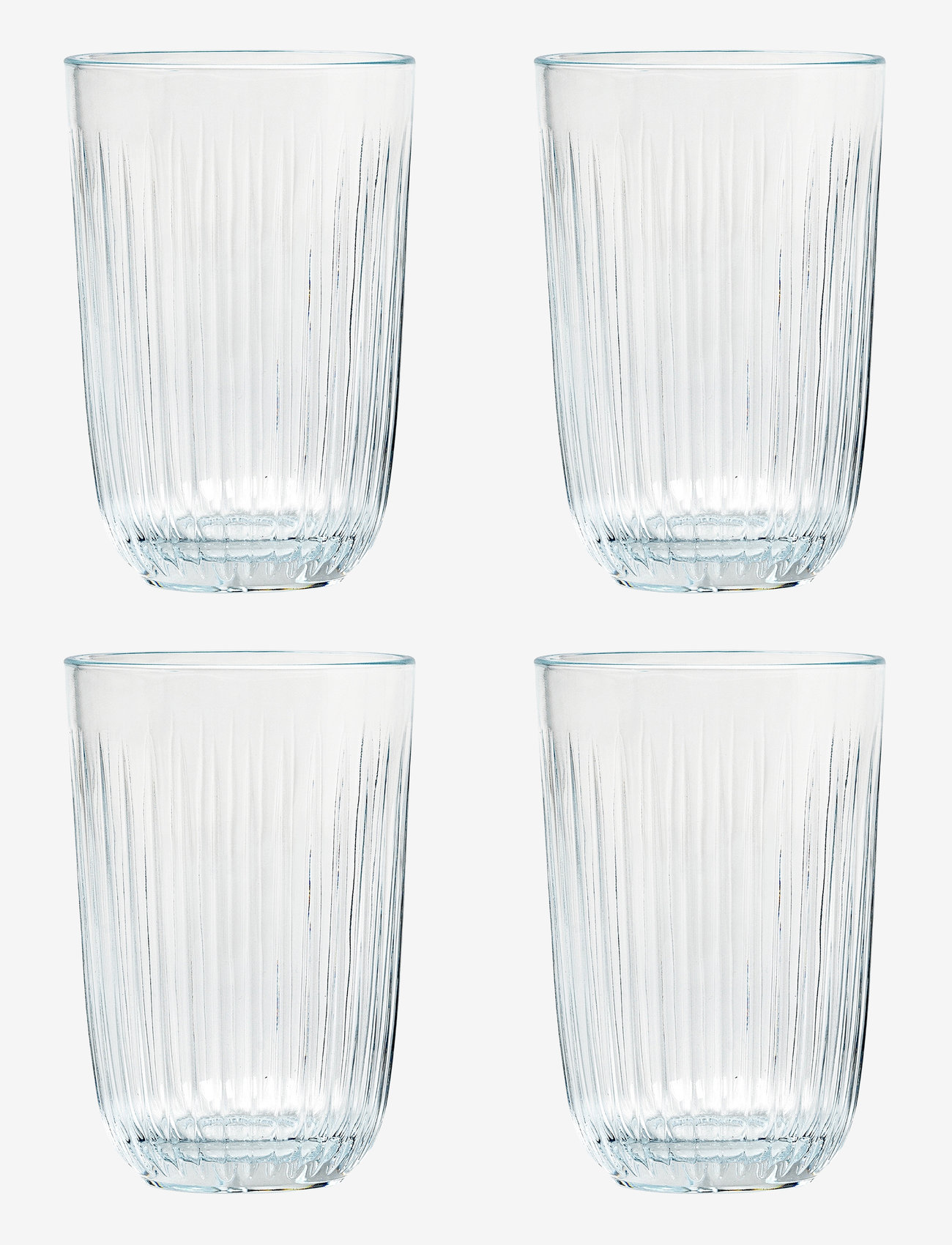 Kähler - Hammershøi Tumbler 37 cl clear 4 pcs. - trinkgläser - clear - 0