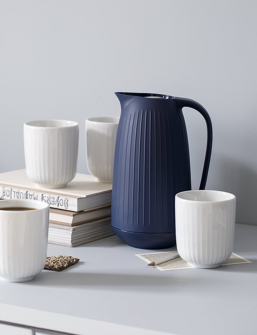 Kähler - Hammershøi Thermos jug 1,0 l - thermoskannen - indigo - 0