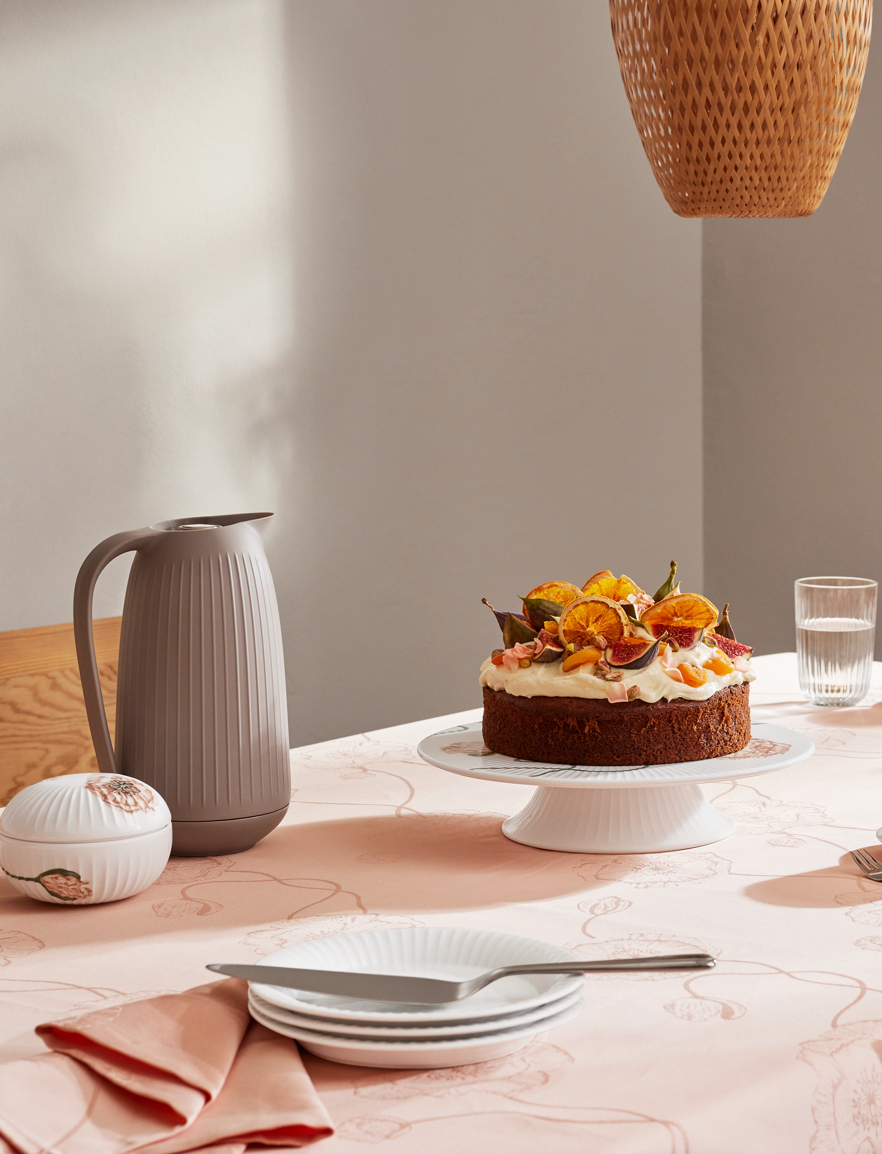 Kähler Hammershøi Termokande 1,0 L Varm Grå, 1 L, Jugs & Carafes, Grau - Thermal Homeware