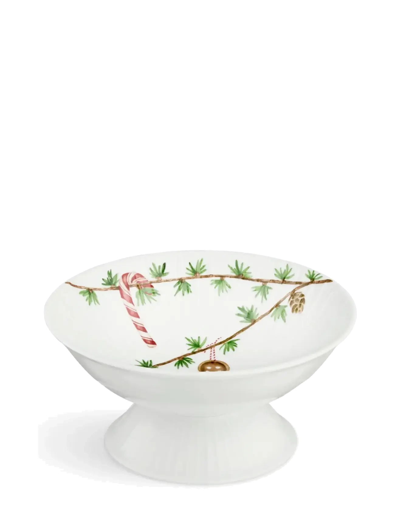 Kähler Hammershøi Christmas Opsats Ø16 cm hvid m. deko - Jul - WHITE W. DECO / multi