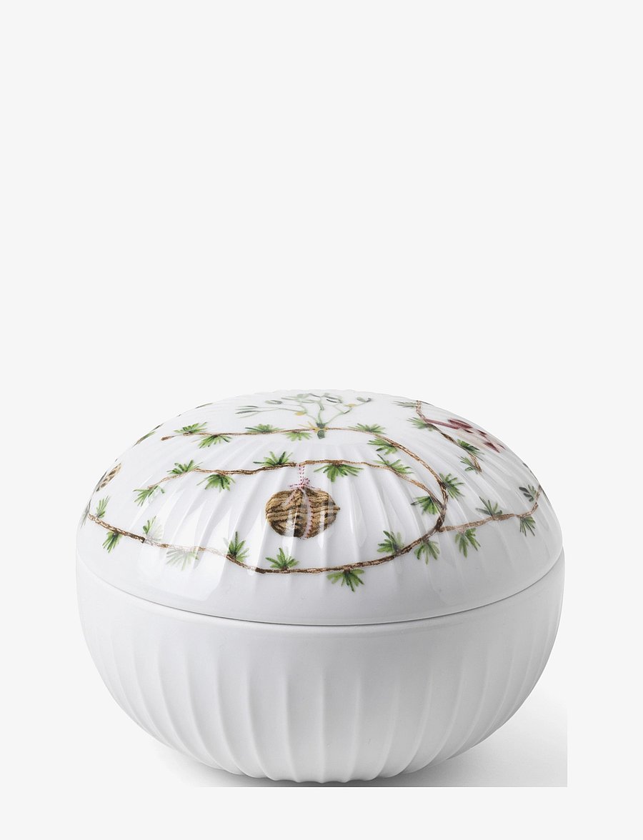 Kähler - Hammershøi Christmas Bonbonniere Ø12 cm white w. deco - dekoratiivsed vaagnad - white w. deco - 0