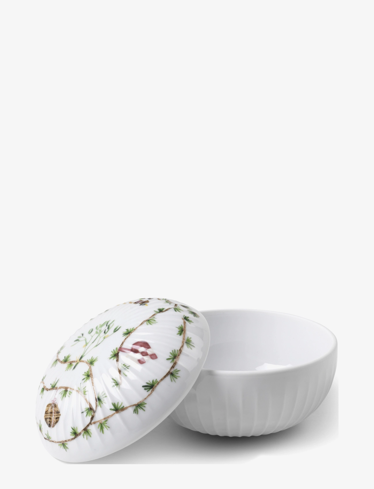 Kähler - Hammershøi Christmas Bonbonniere Ø12 cm white w. deco - dekoratiivsed vaagnad - white w. deco - 1