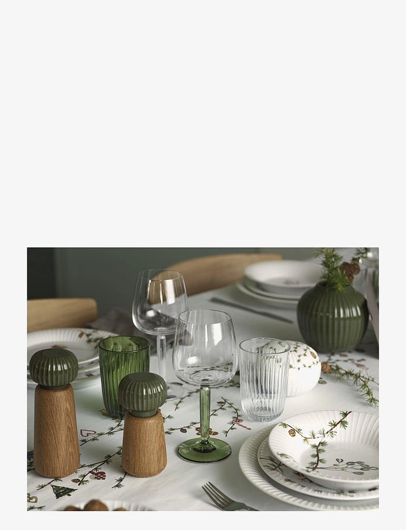 Kähler - Hammershøi Christmas Bonbonnière Ø12 cm white w. deco - home - white w. deco - 4