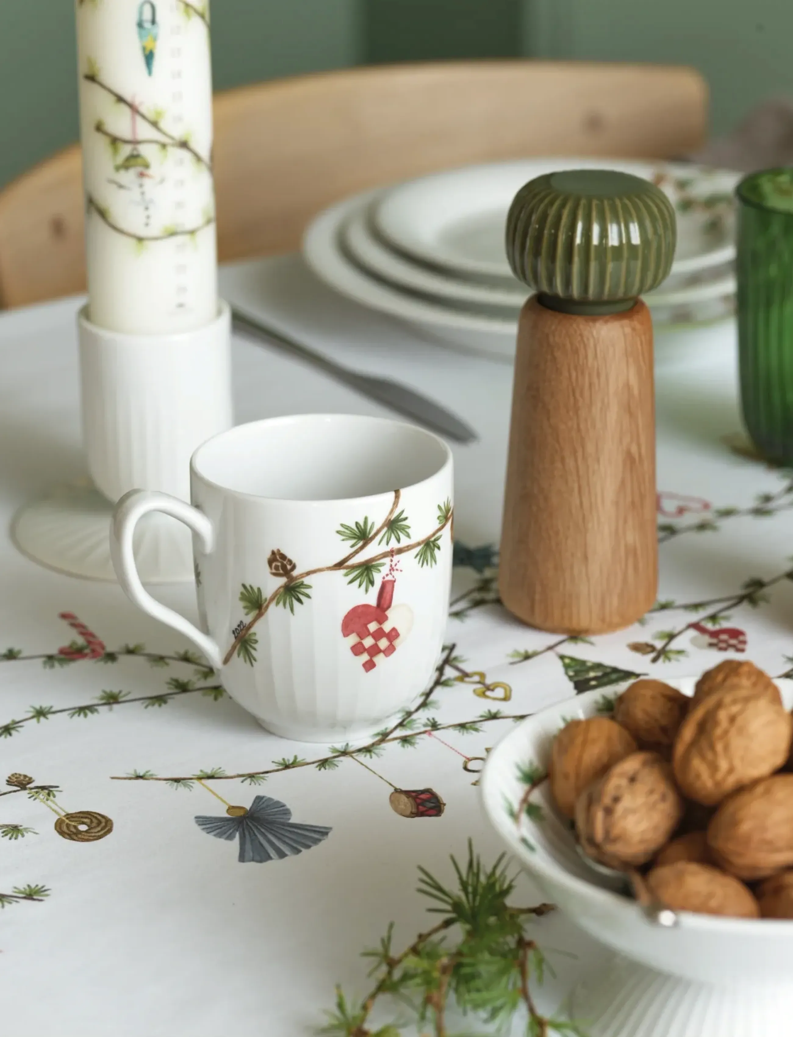 Kähler - Hammershøi Block candle holder H9.5 white - kerzenständer - white - 2