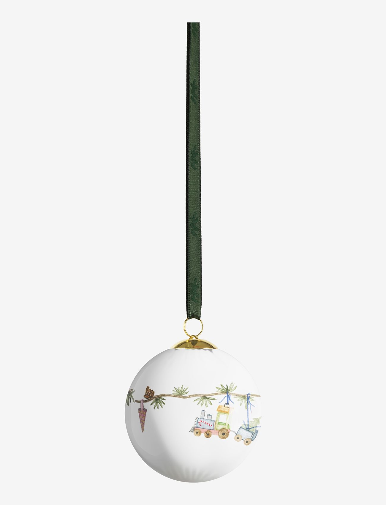 Kähler - Hammershøi Christmas Bauble 2024 Ø6 cm white w. deco - white w. deco - 3