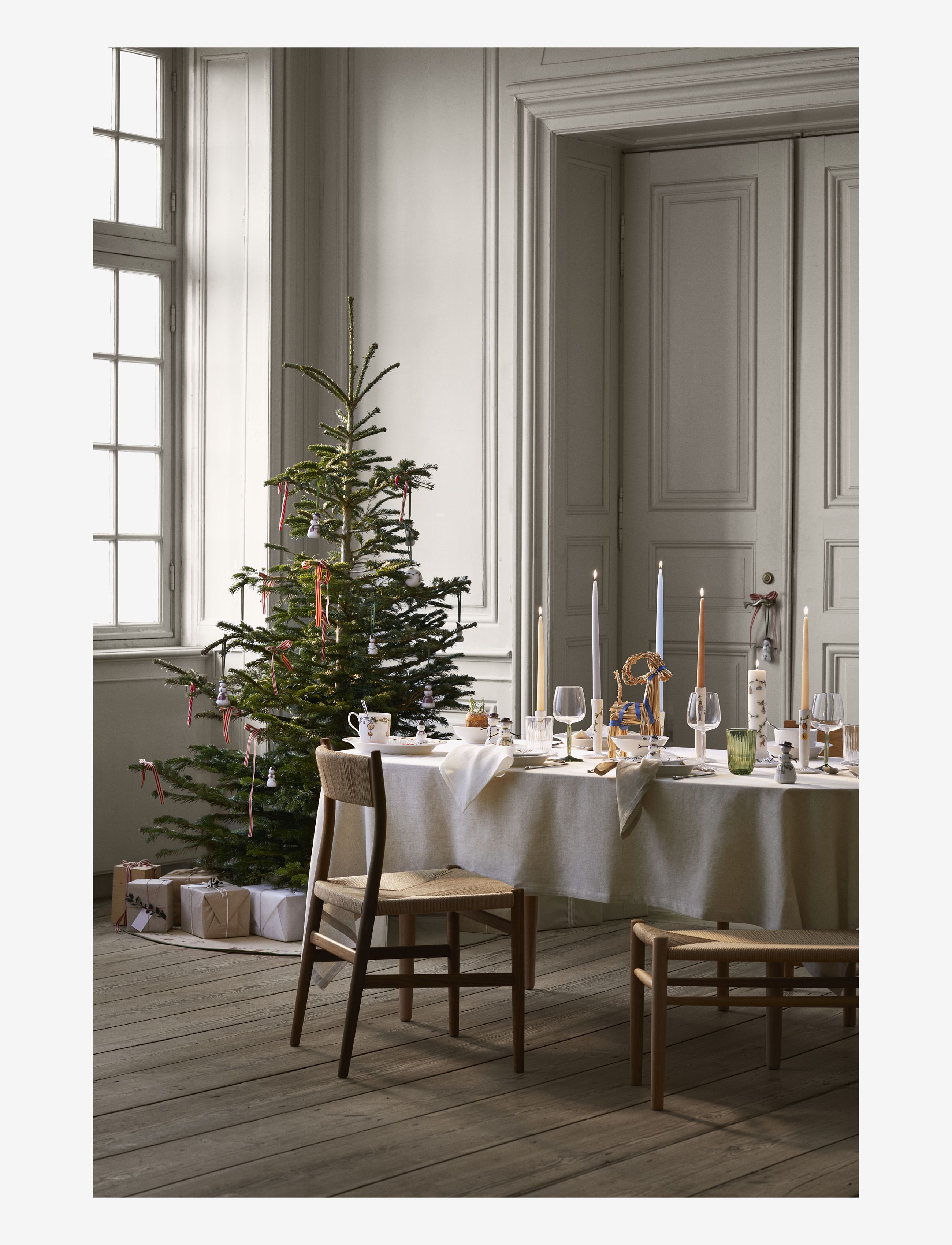 Kähler - Hammershøi Christmas Bauble 2024 Ø6 cm white w. deco - white w. deco - 5