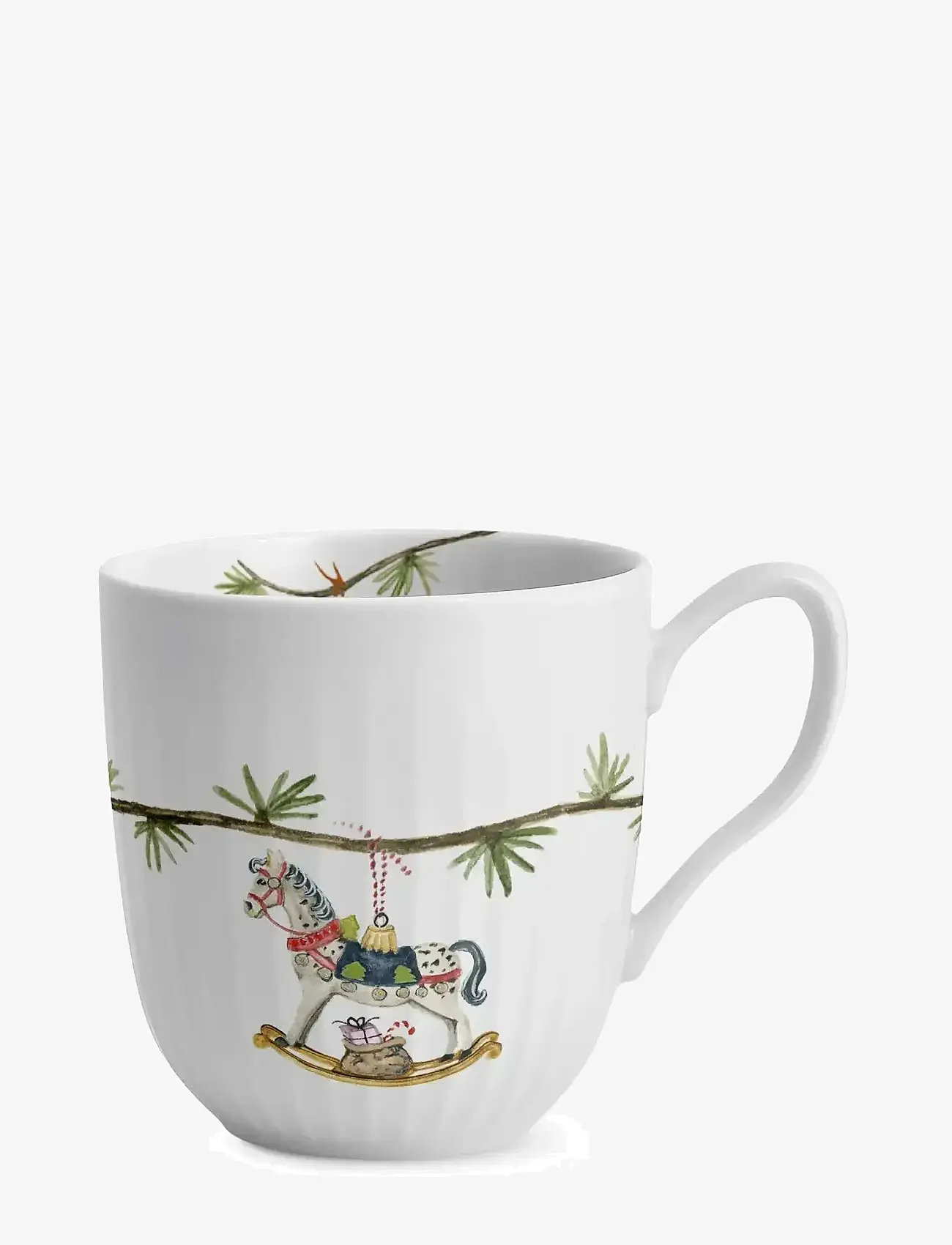 Kähler - Hammershøi Christmas Mug 2025 33 cl white w. deco - white w. deco - 0