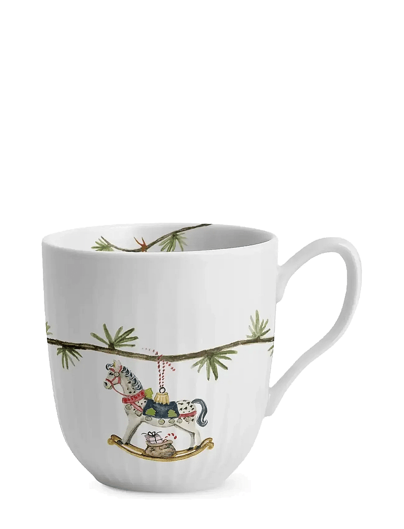 Kähler - Hammershøi Christmas Mug 2025 33 cl white w. deco - white w. deco - 0