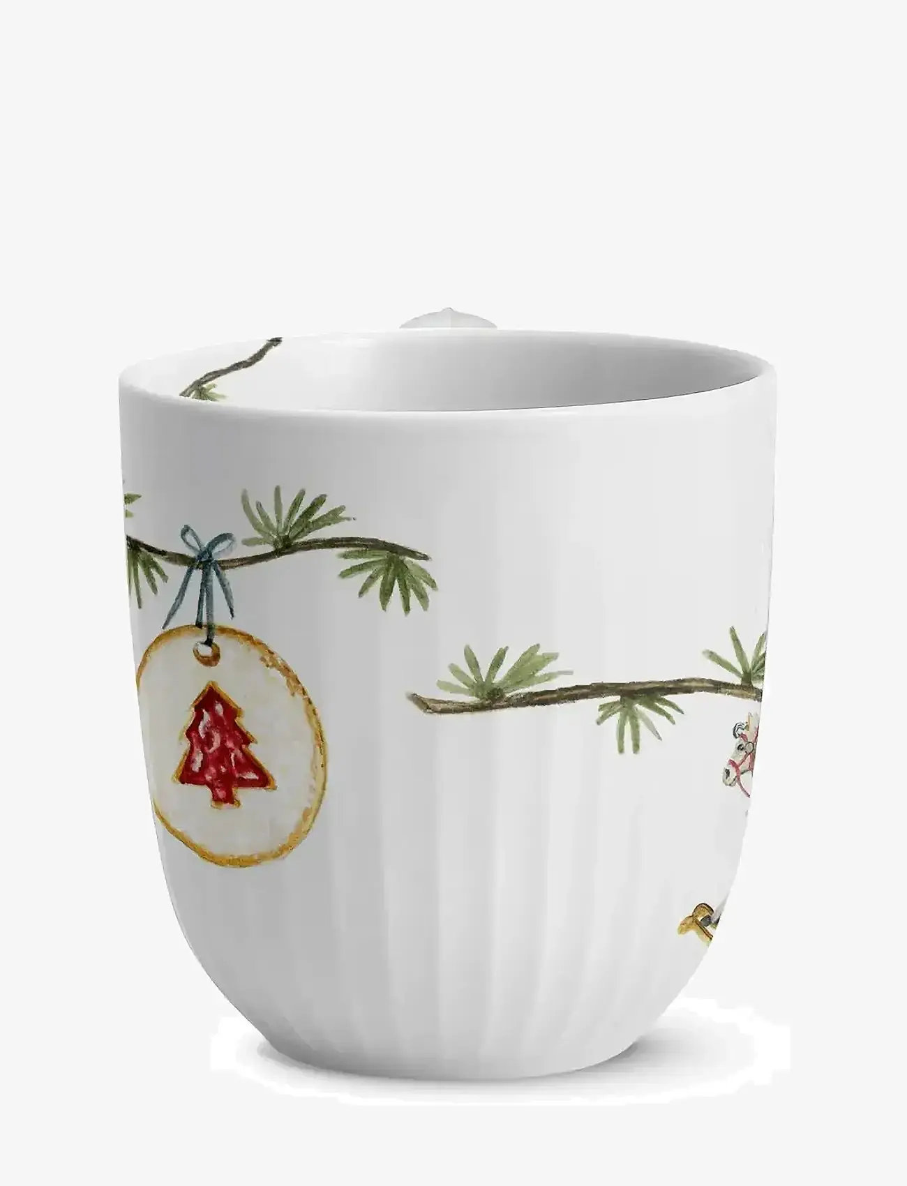 Kähler - Hammershøi Christmas Mug 2025 33 cl white w. deco - white w. deco - 1