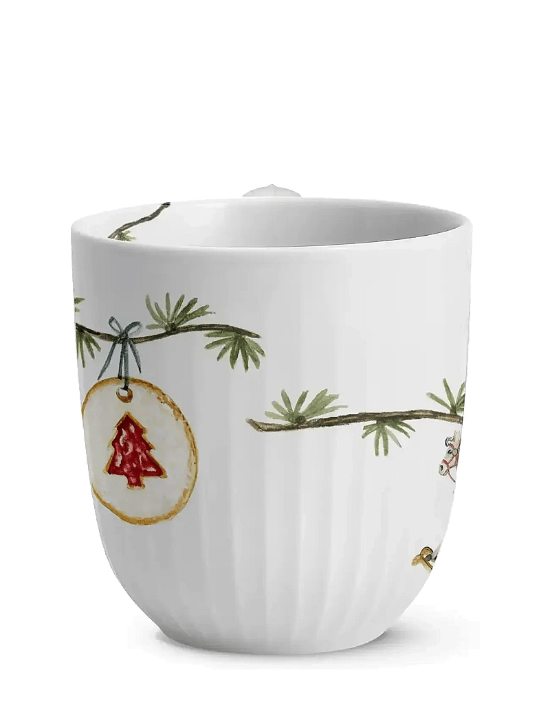 Kähler - Hammershøi Christmas Mug 2025 33 cl white w. deco - white w. deco - 1