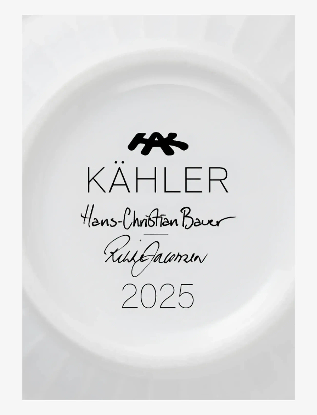 Kähler - Hammershøi Christmas Mug 2025 33 cl white w. deco - white w. deco - 3