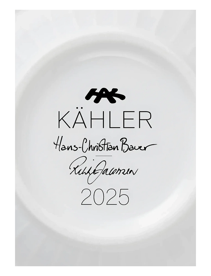 Kähler - Hammershøi Christmas Mug 2025 33 cl white w. deco - white w. deco - 3