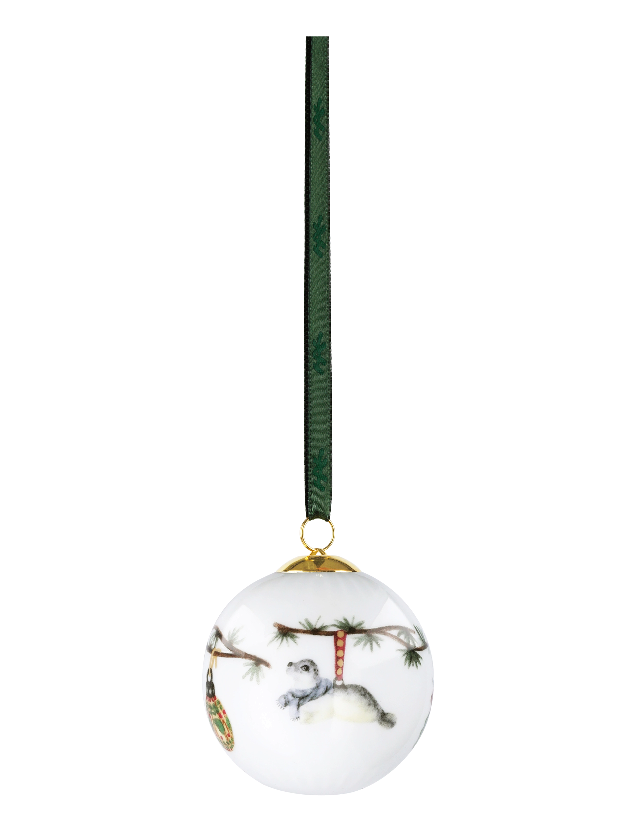 Kähler Hammershøi Christmas Kugle 2026 Ø6 cm hvid m. deko - Jul - WHITE W. DECO / white