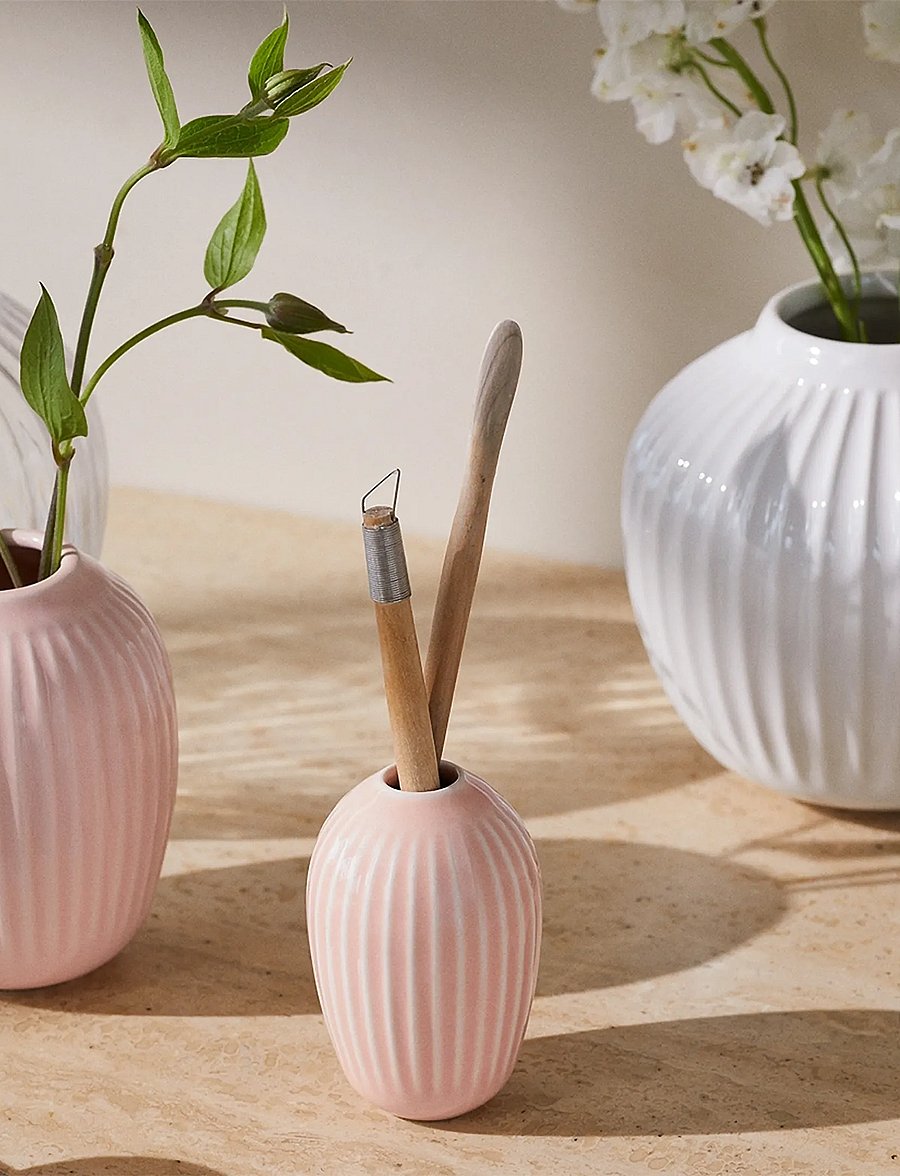 Kähler - Hammershøi Vase H8.5 cm rose - vaasid - rose - 4