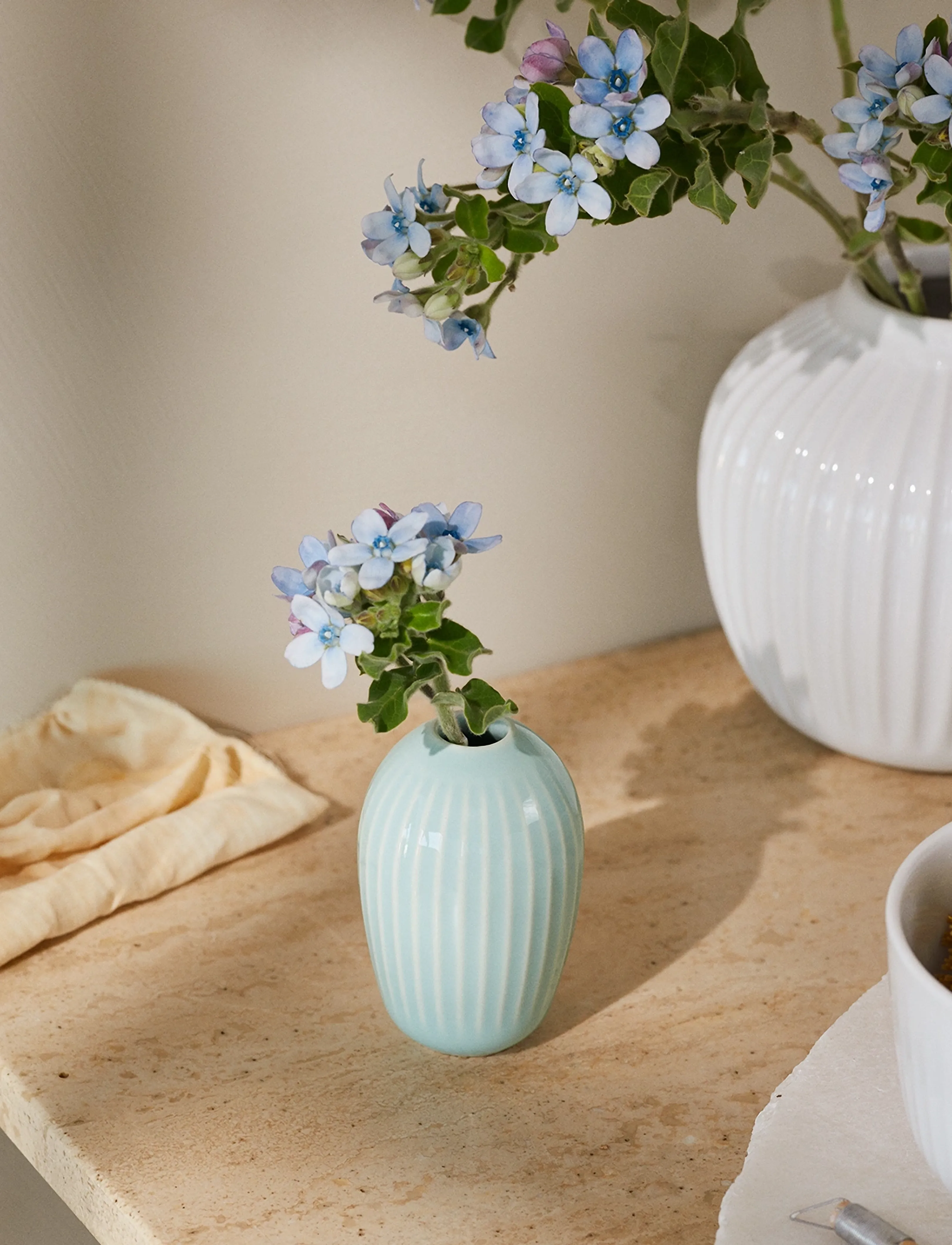 Kähler - Hammershøi Vase H8.5 cm mint - vases - mint - 4
