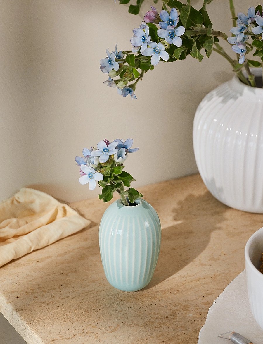 Kähler - Hammershøi Vase H8.5 cm mint - vasen - mint - 4