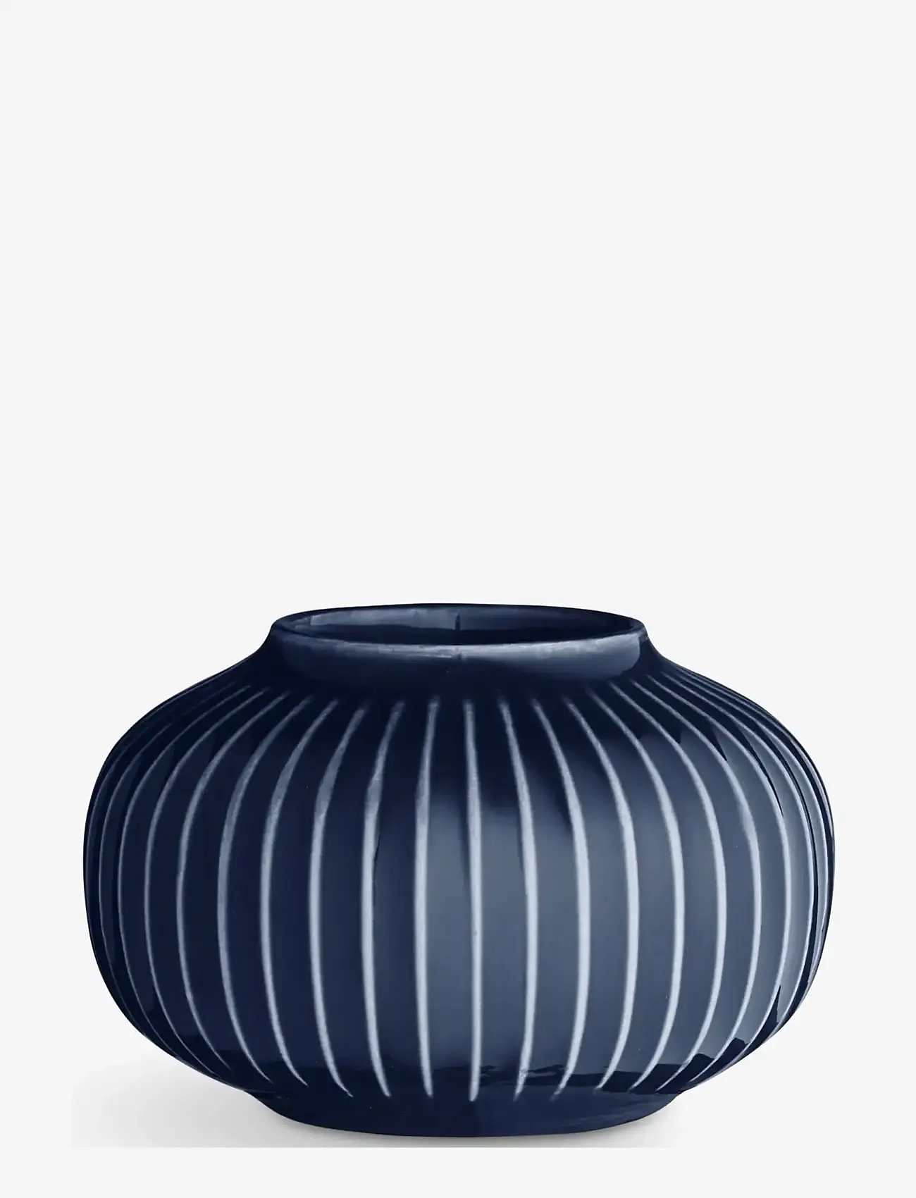 Kähler - Hammershøi Tealight holder round Ø10 cm indigo (18181) - vazos - indigo - 1