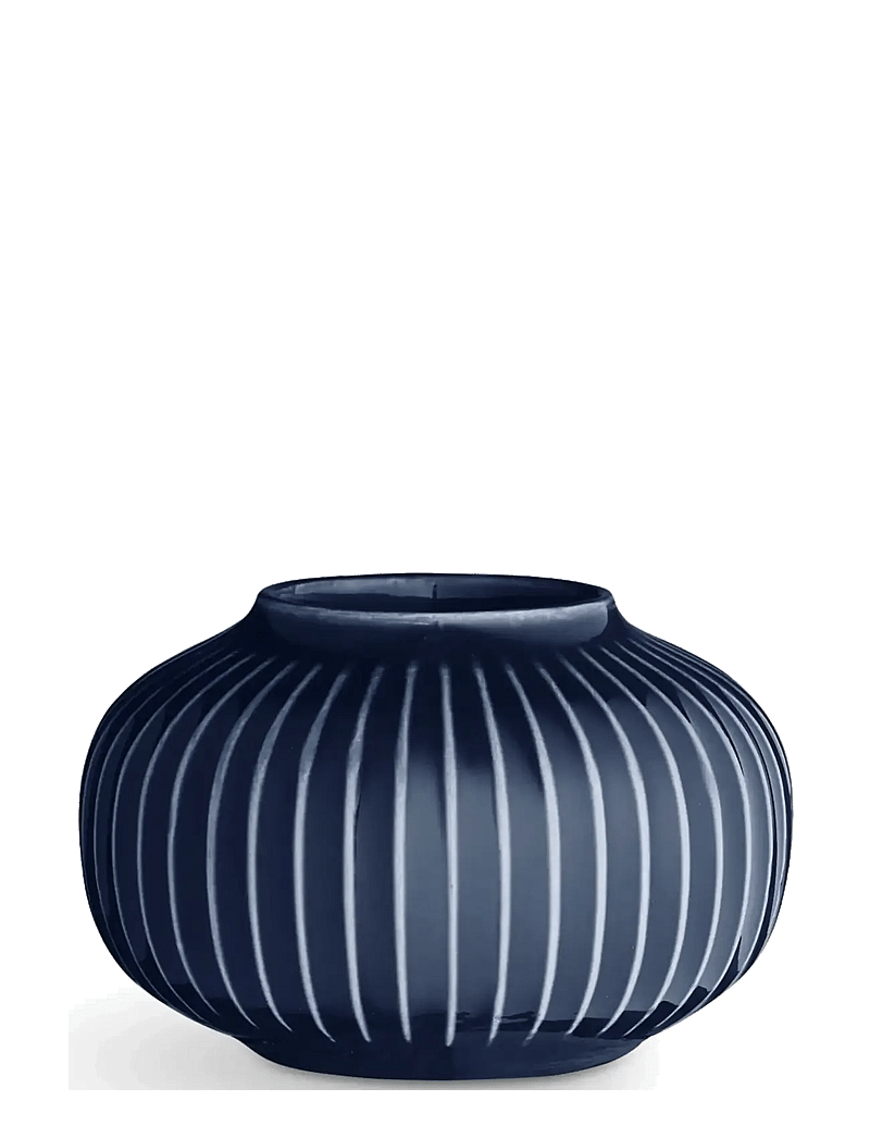 Kähler - Hammershøi Tealight holder round Ø10 cm indigo (18181) - vazos - indigo - 1