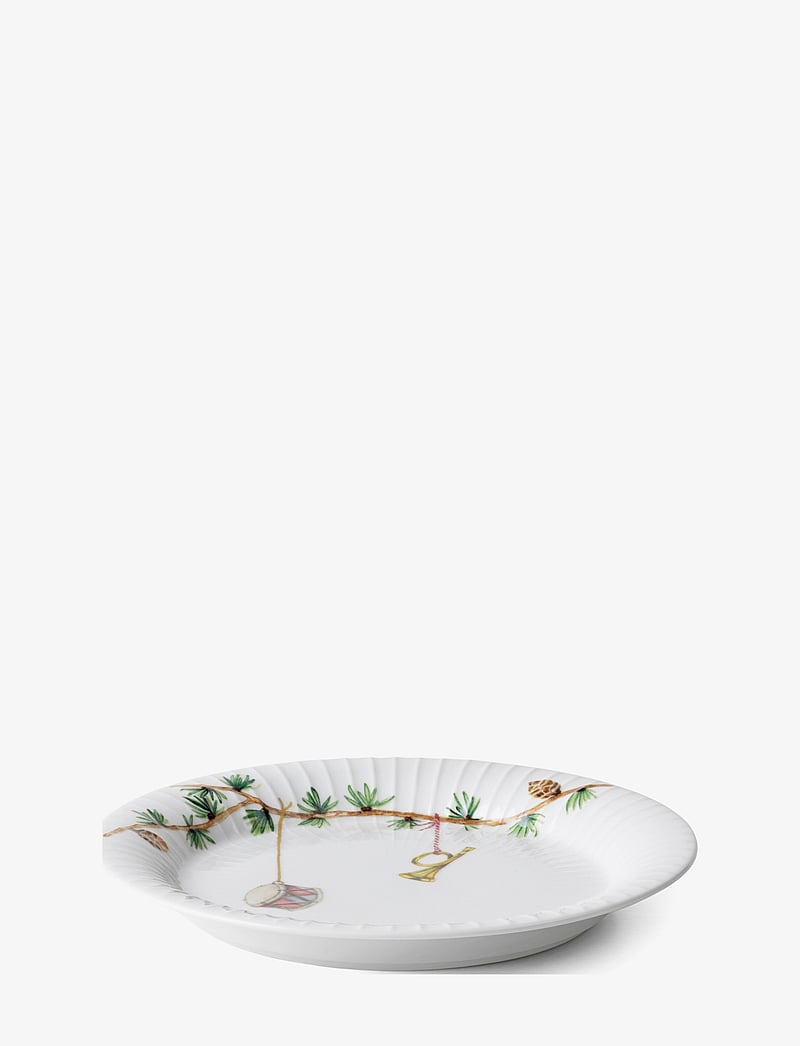 Kähler - Hammershøi Christmas Plate Ø19 cm white w. deco - nach preis einkaufen - white w. deco - 1