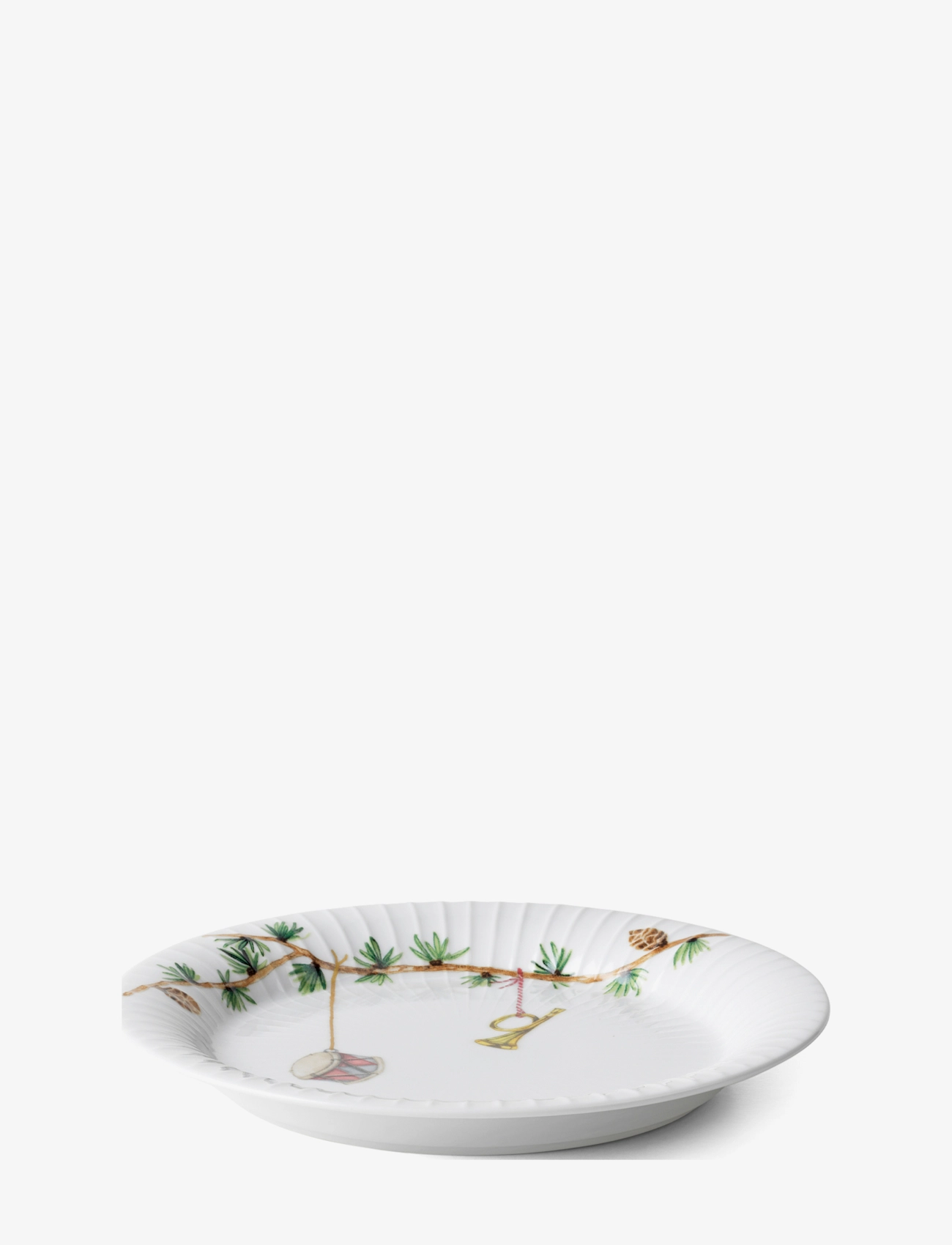 Kähler - Hammershøi Christmas Plate Ø19 cm white w. deco (18142) - jõululaud - white w. deco - 1