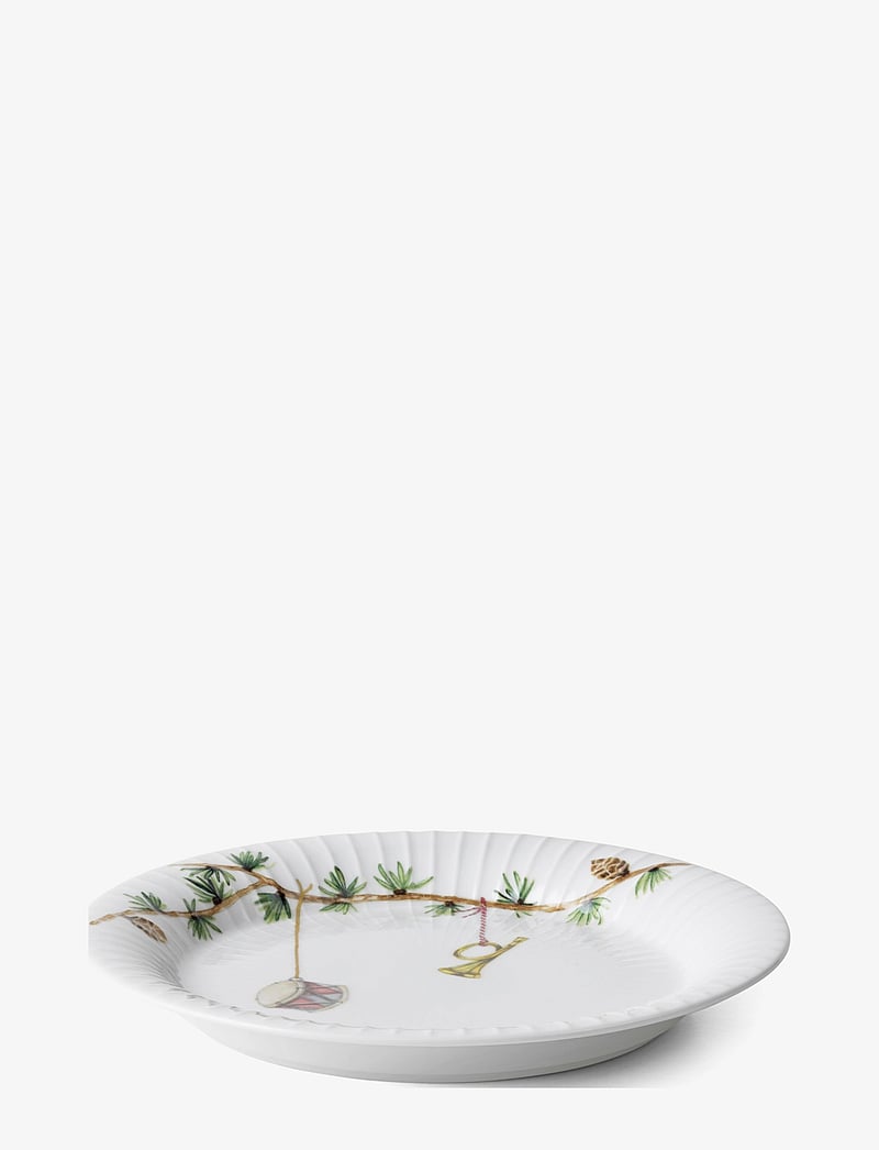 Kähler - Hammershøi Christmas Plate Ø19 cm white w. deco - nach preis einkaufen - white w. deco - 2