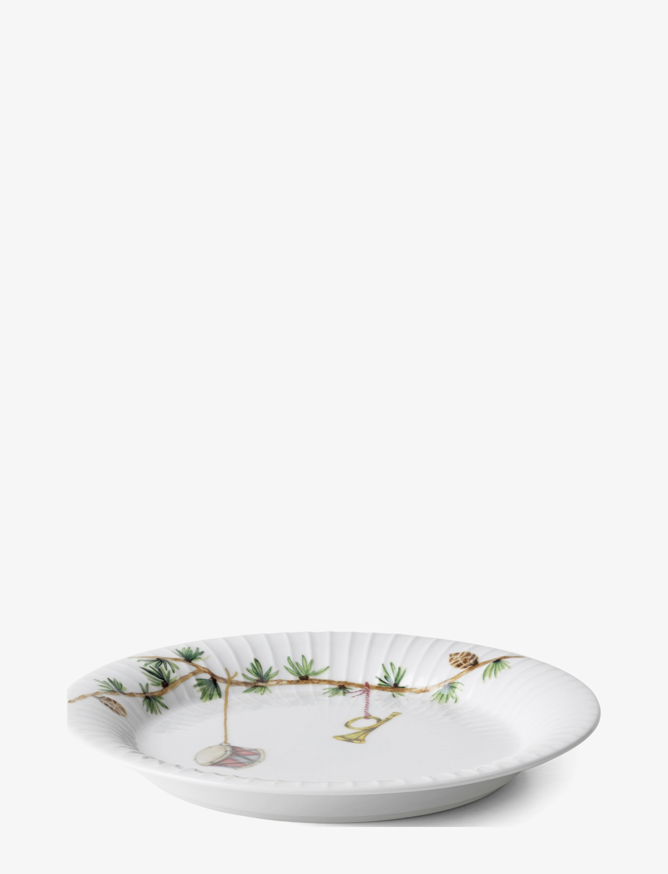 Kähler - Hammershøi Christmas Plate Ø19 cm white w. deco (18142) - jõululaud - white w. deco - 2