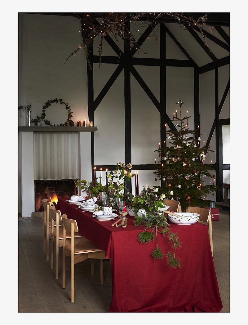 Kähler - Hammershøi Christmas Soup plate Ø21 cm white w. deco - die niedrigsten preise - white w. deco - 3