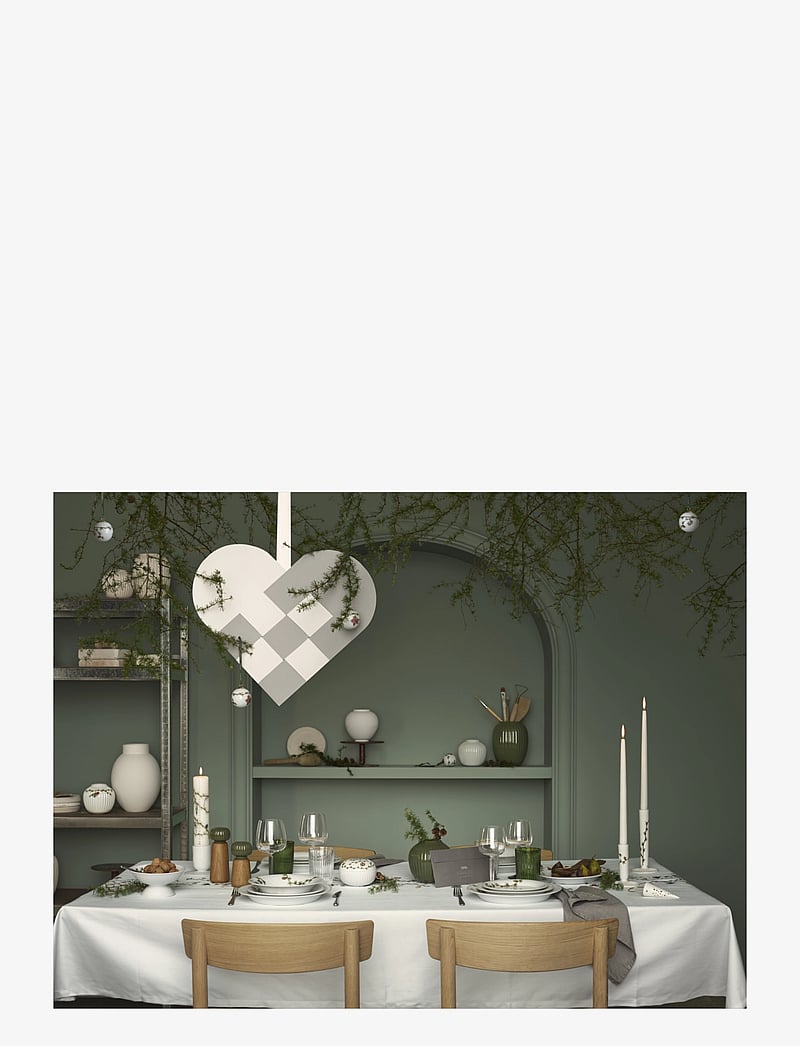 Kähler - Hammershøi Christmas Soup plate Ø21 cm white w. deco - die niedrigsten preise - white w. deco - 5