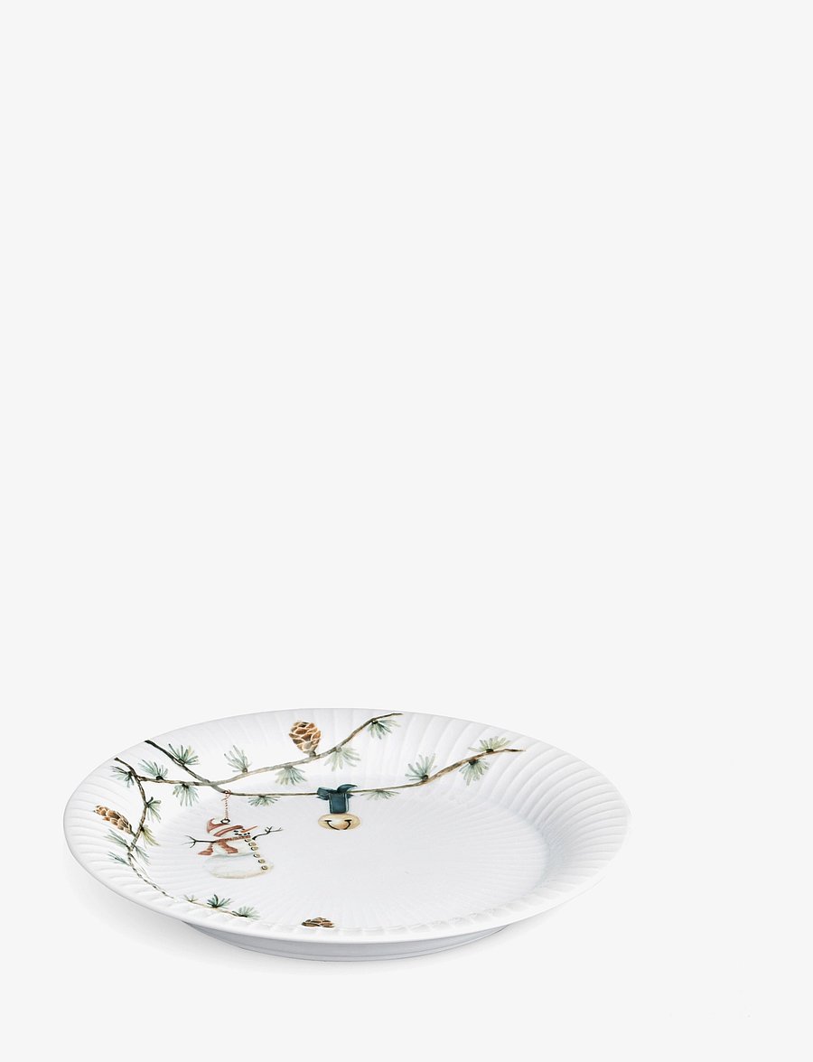 Kähler - Hammershøi Christmas Plate Ø22 cm white w. deco (18144) - die niedrigsten preise - white w. deco - 0
