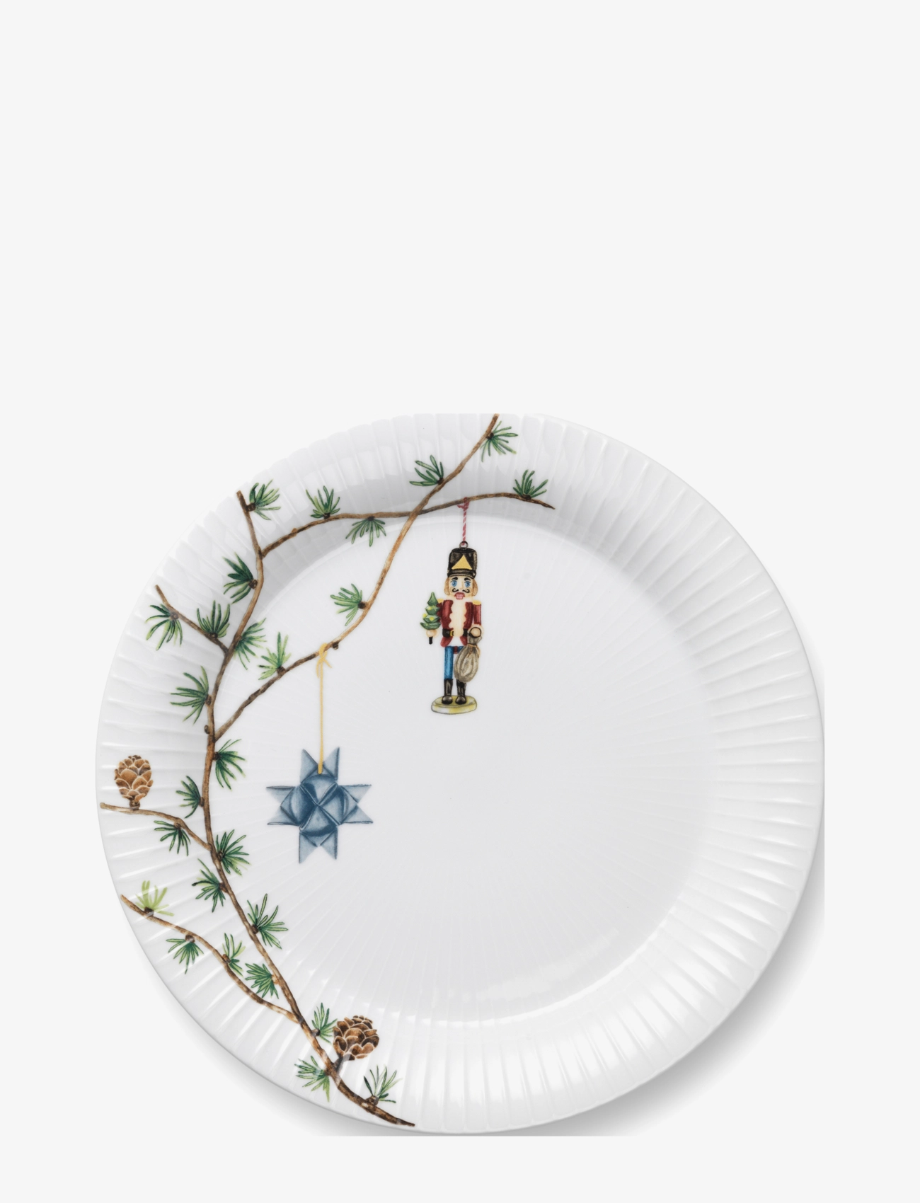 Kähler Hammershøi Christmas Tallrik Ø27 cm vit m. deko - Tallrikar - WHITE W. DECO / white