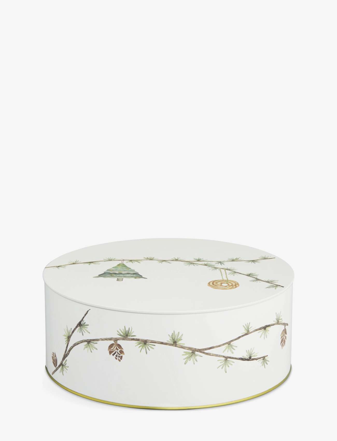 Kähler - Hammershøi Christmas Förvaringsburkar m. deko 2 st. - white w. deco - 3